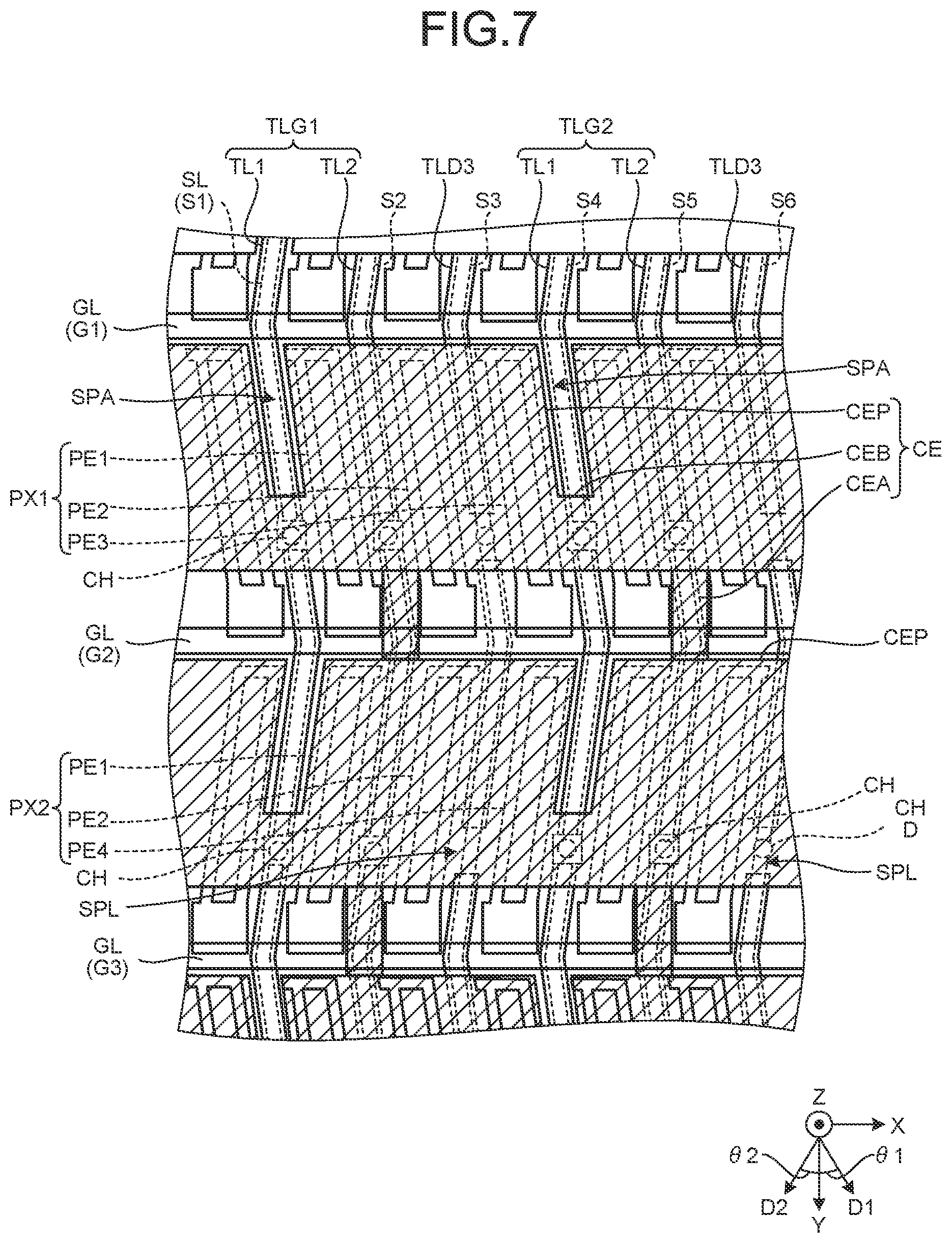 Patent US11782546 Figure 7 – Display device