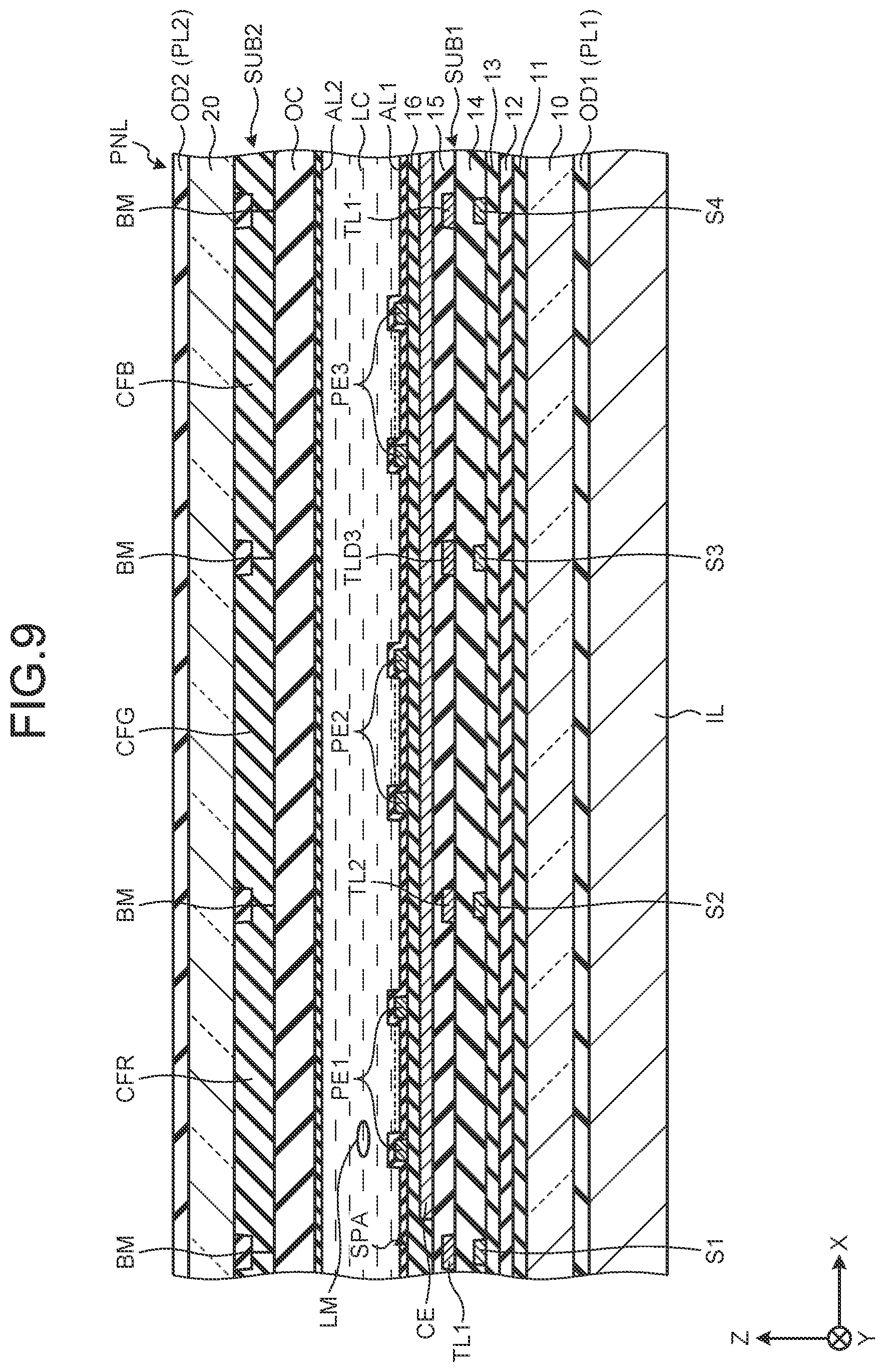 Patent US11782546 Figure 9 – Display device