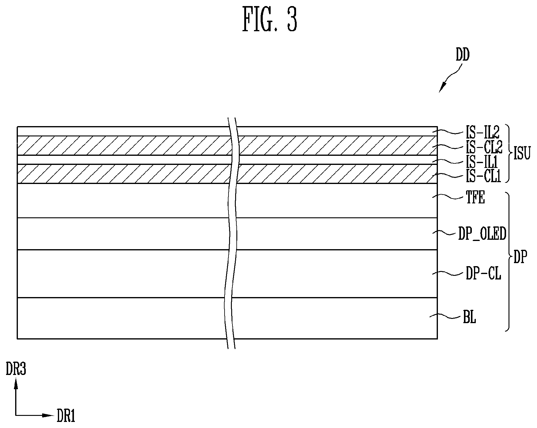 Patent US11782550 Figure 5 – Input sensing unit and display device including the same