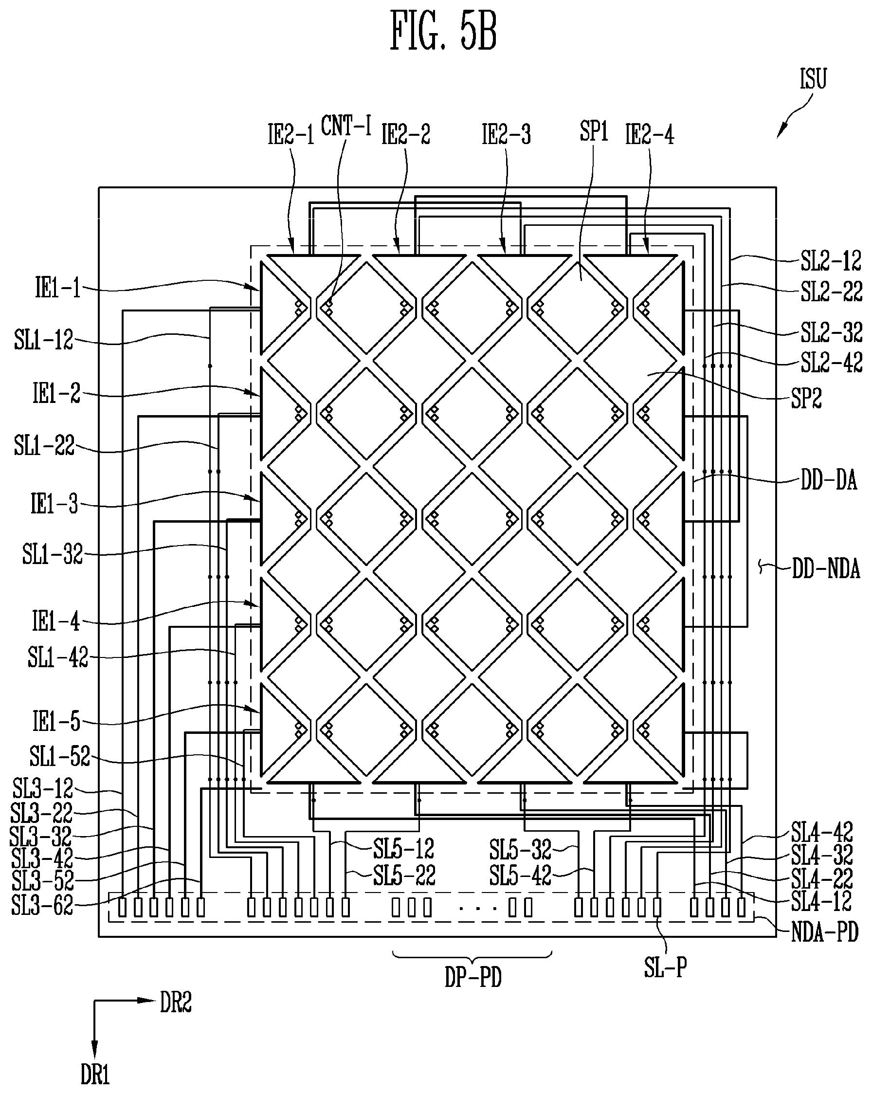 Patent US11782550 Figure 8 – Input sensing unit and display device including the same