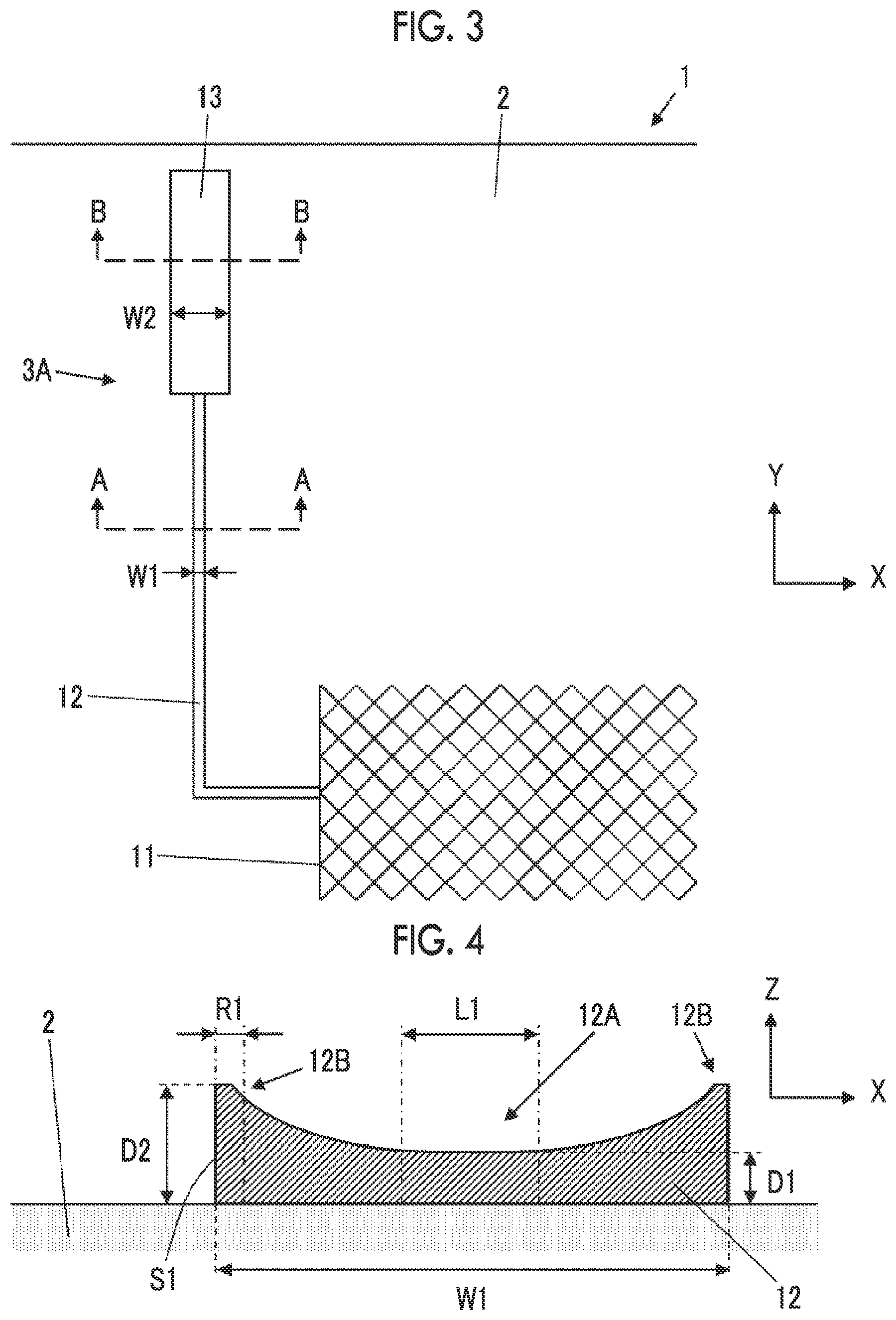 Patent US11782551 Figure 2 – Conductive member for touch panel and touch panel