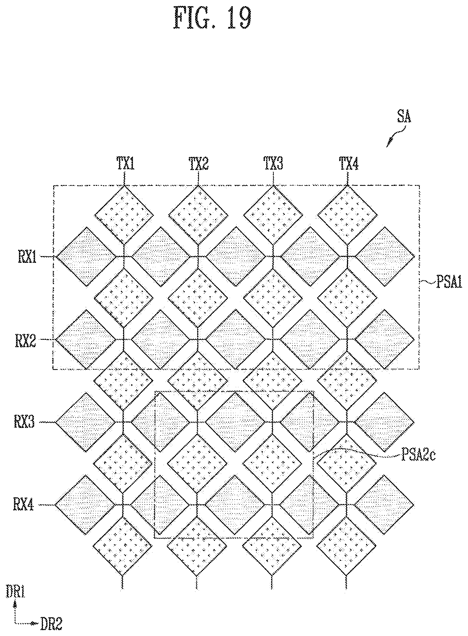 Patent US11782553 Figure 17 – Display device having different modes for transmitting a sensing signal in an area and a driving method thereof