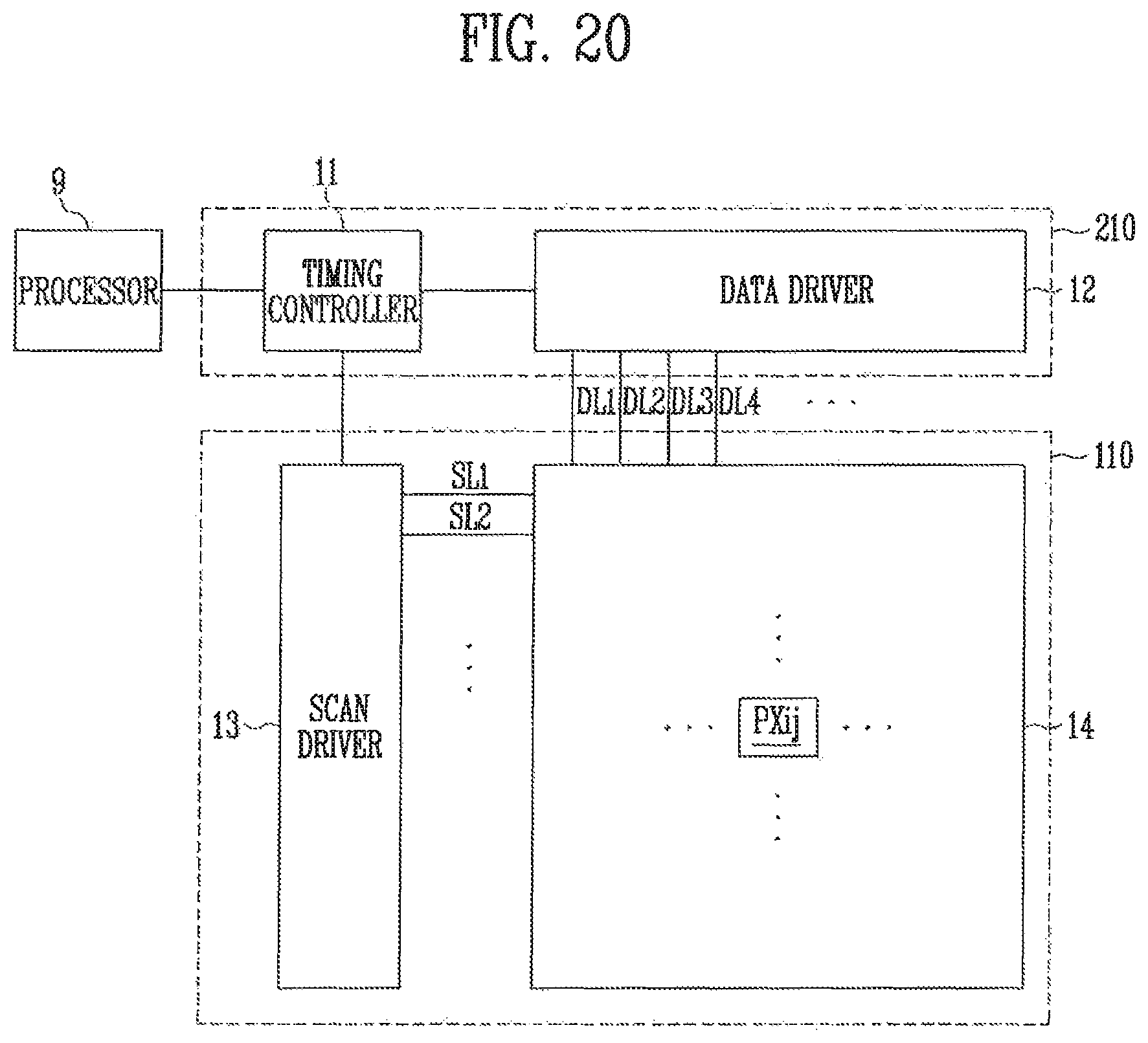 Patent US11782553 Figure 18 – Display device having different modes for transmitting a sensing signal in an area and a driving method thereof