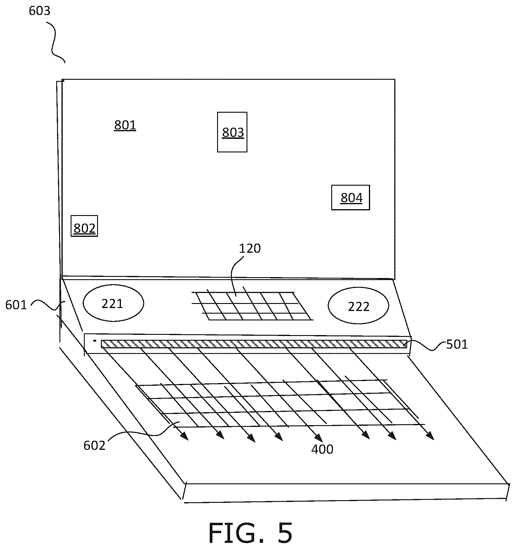 Patent US11782557 Figure 5 – User interface