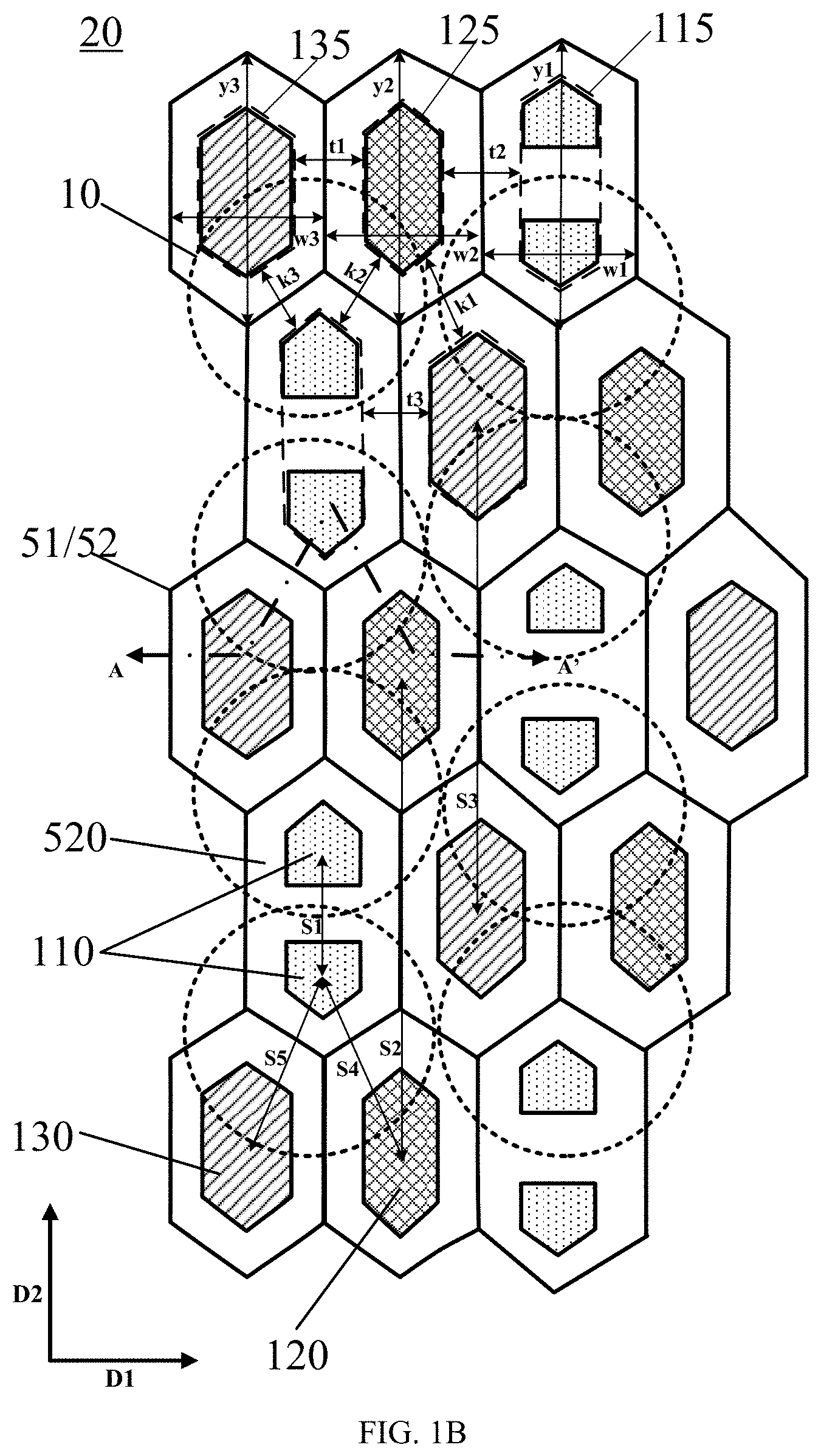 Patent US11782558 Figure 2 – Touch structure, touch display panel and electronic device