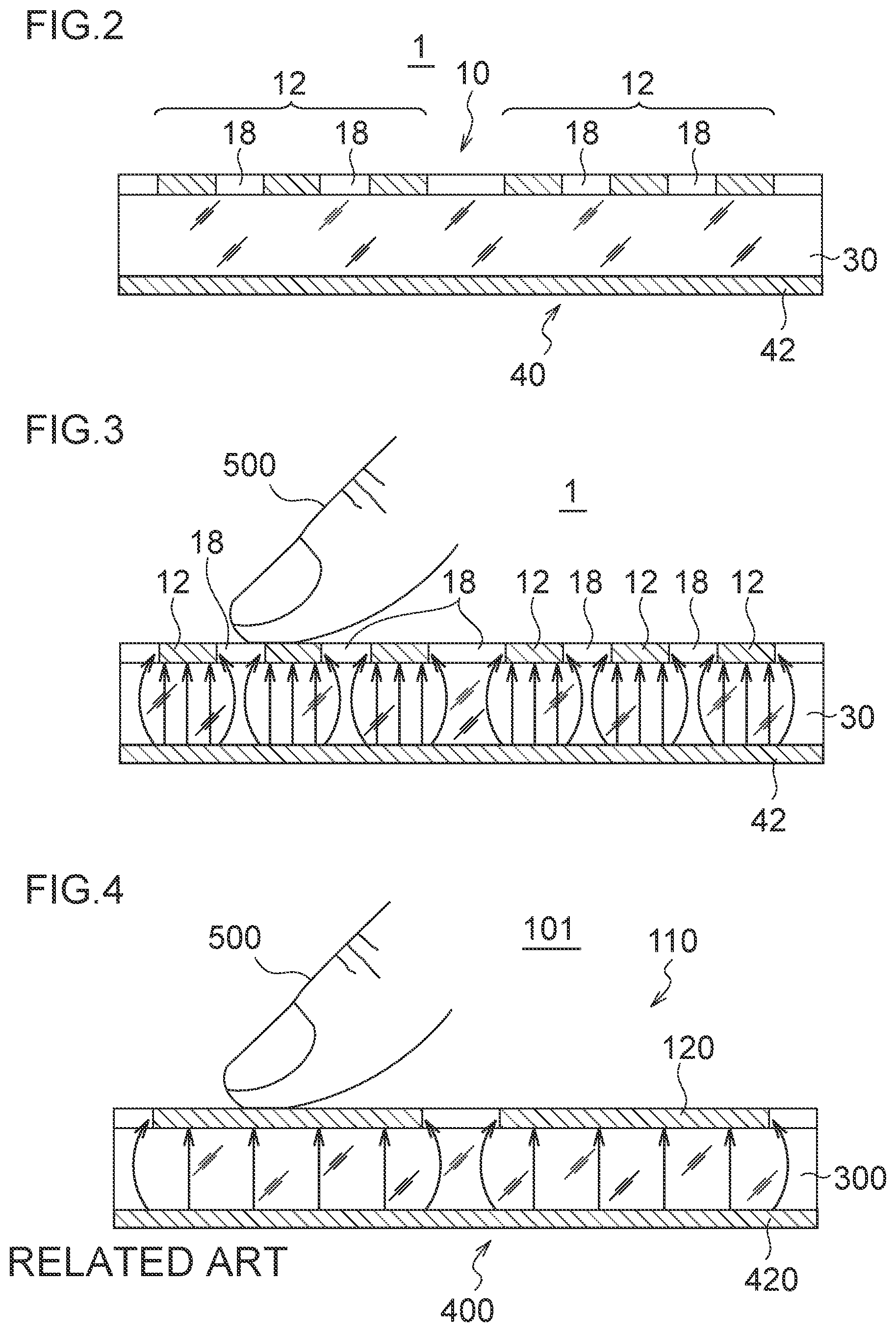 Patent US11782559 Figure 2 – Conductive sheet and touch panel