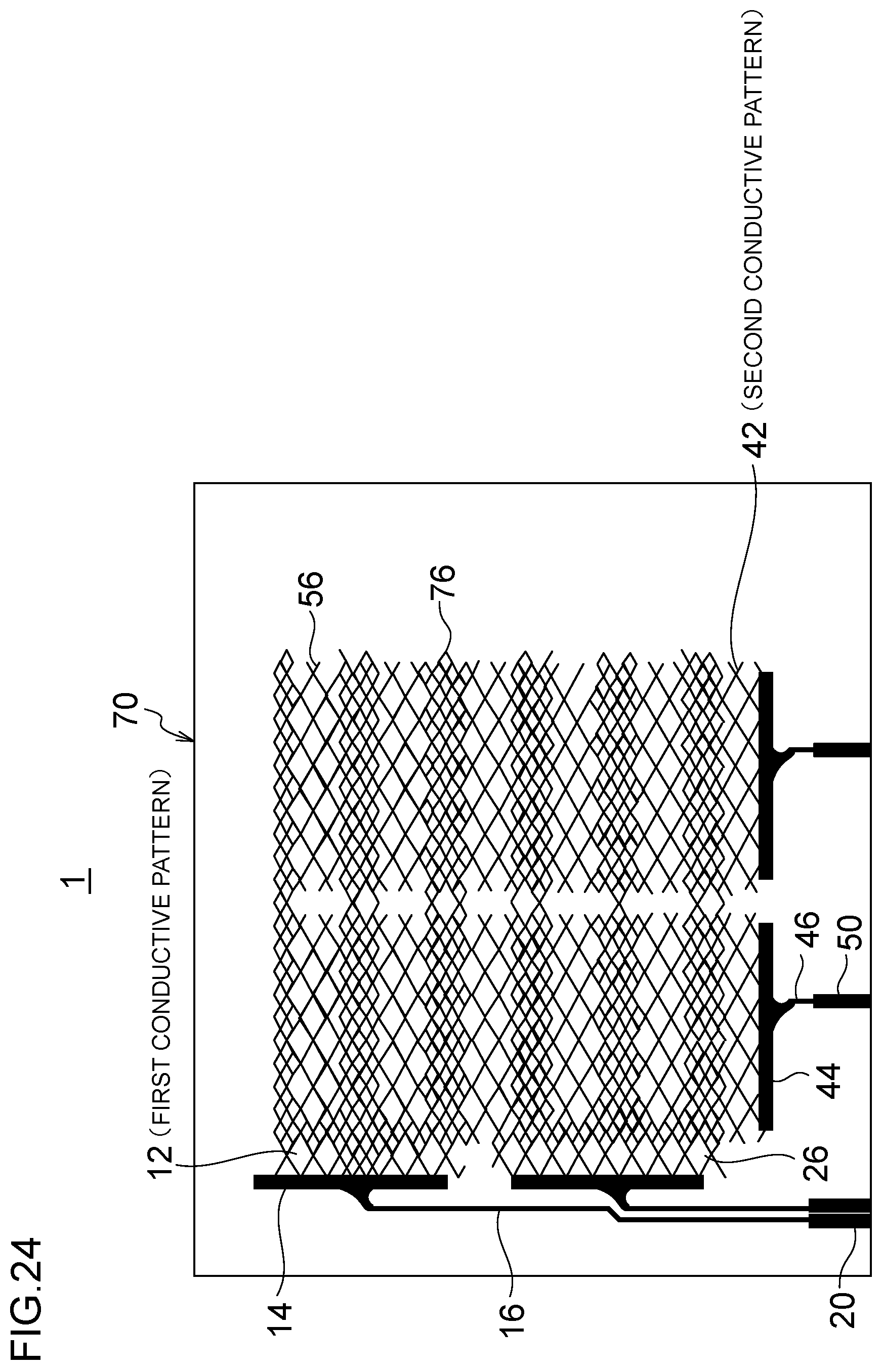 Patent US11782559 Figure 15 – Conductive sheet and touch panel