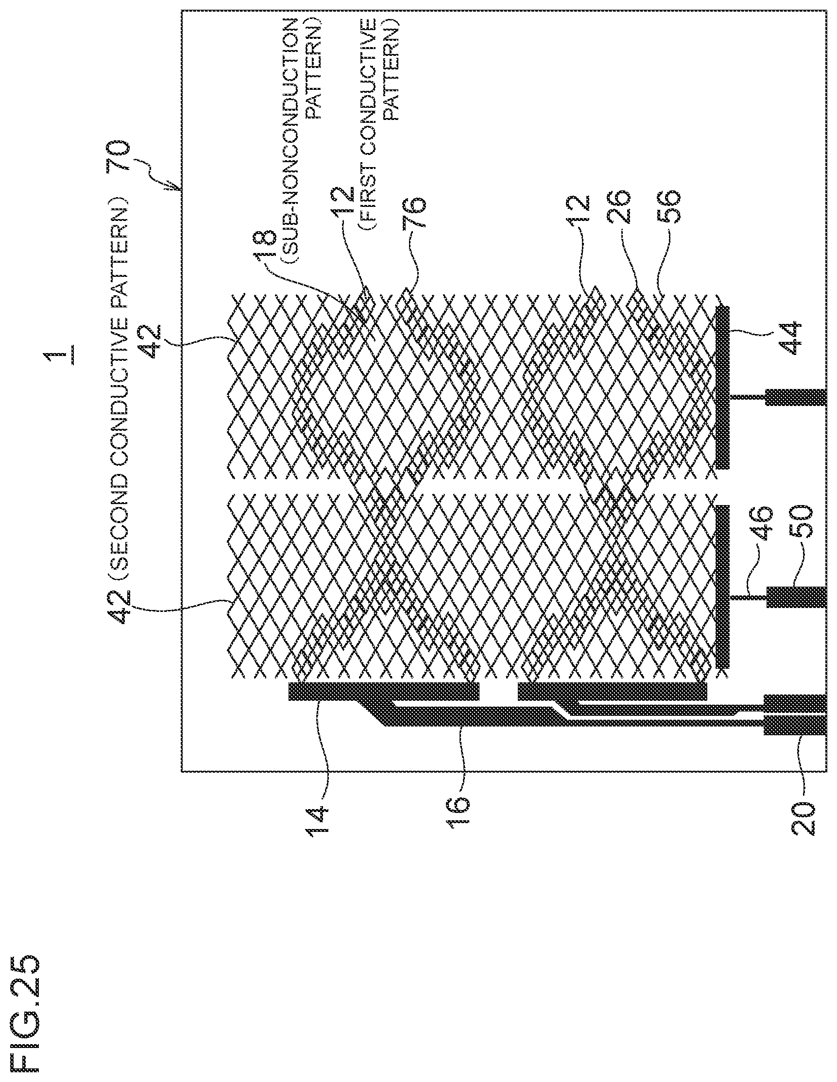 Patent US11782559 Figure 16 – Conductive sheet and touch panel