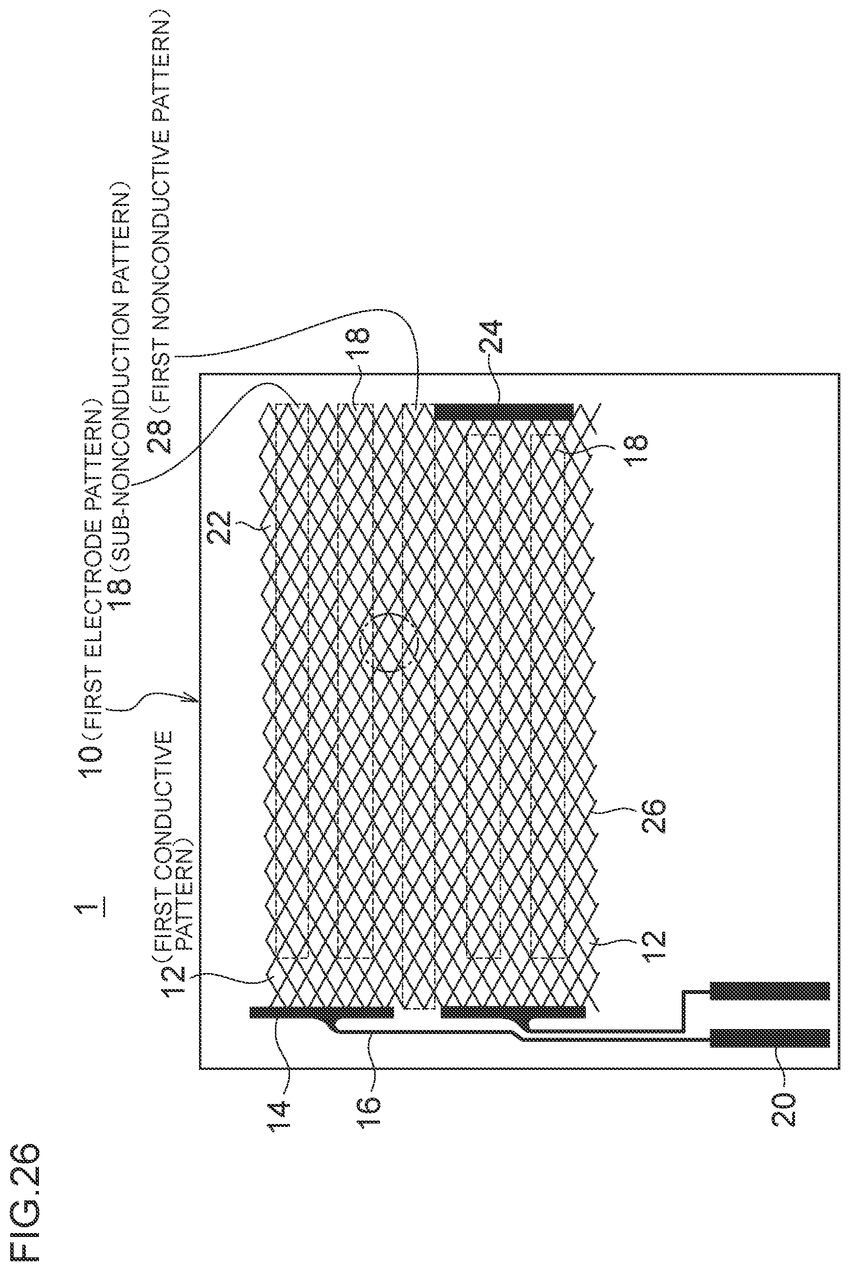 Patent US11782559 Figure 17 – Conductive sheet and touch panel
