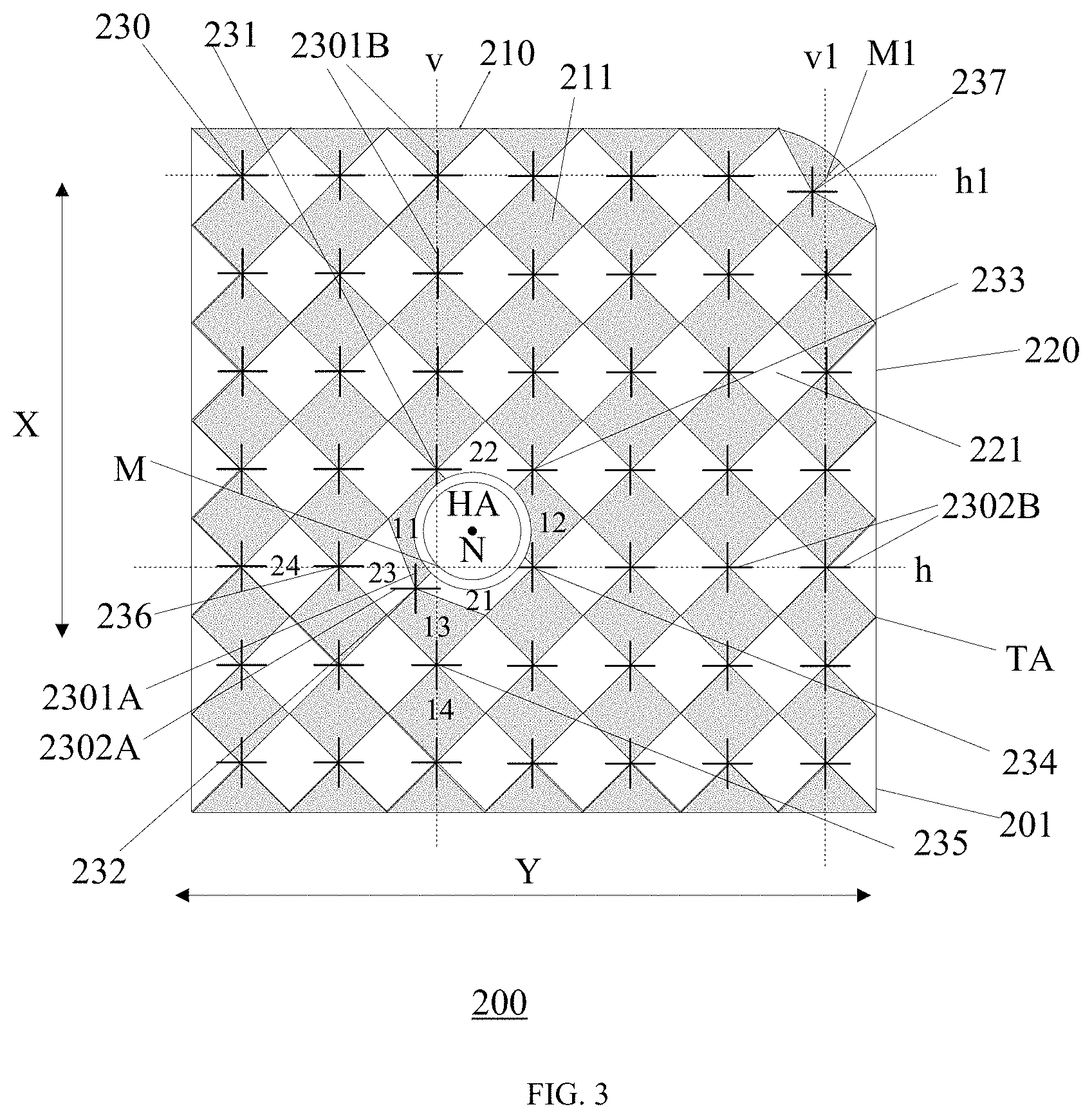 Patent US11782562 Figure 3 – Touch panel, touch display panel, and electronic device
