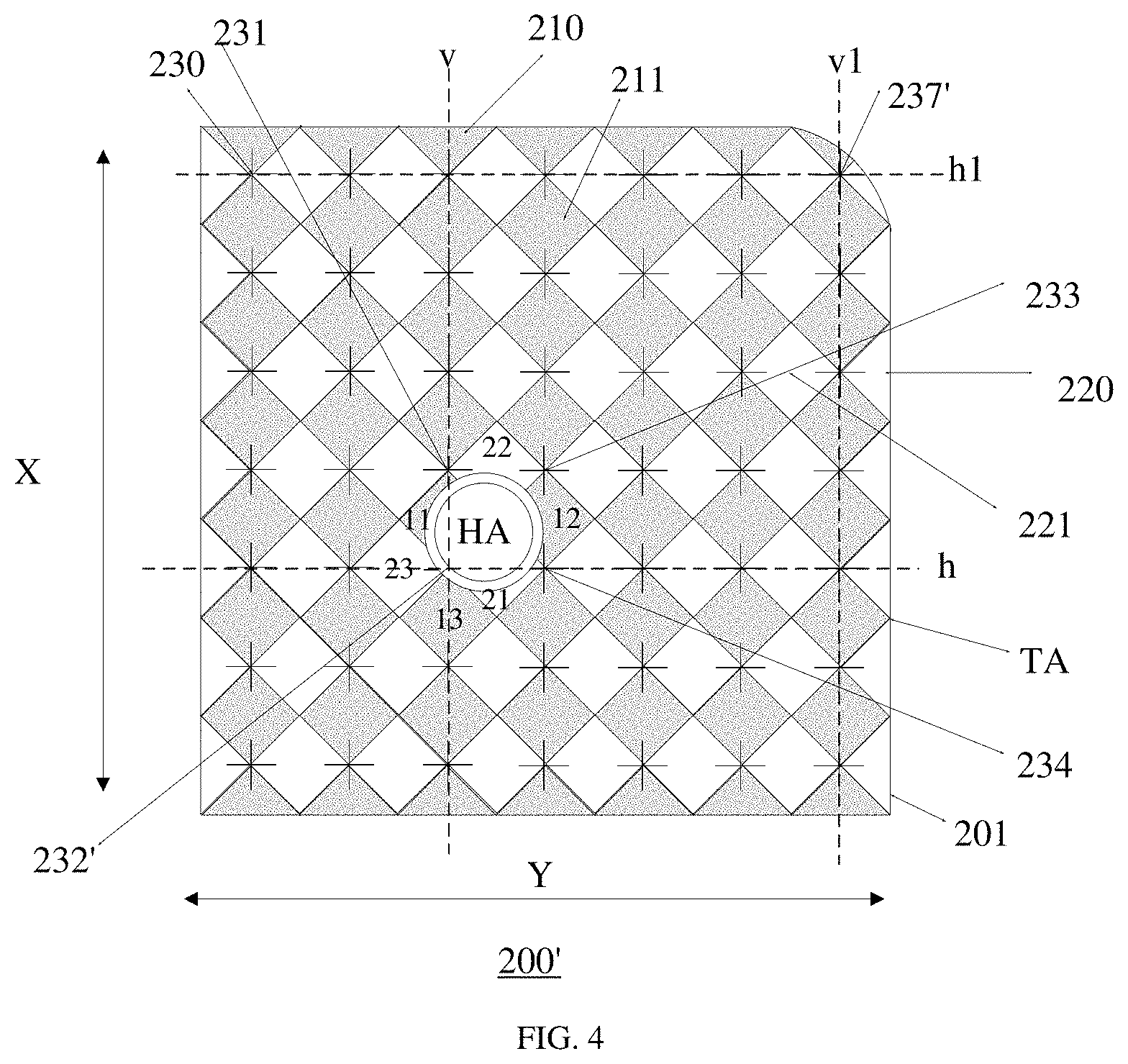 Patent US11782562 Figure 4 – Touch panel, touch display panel, and electronic device