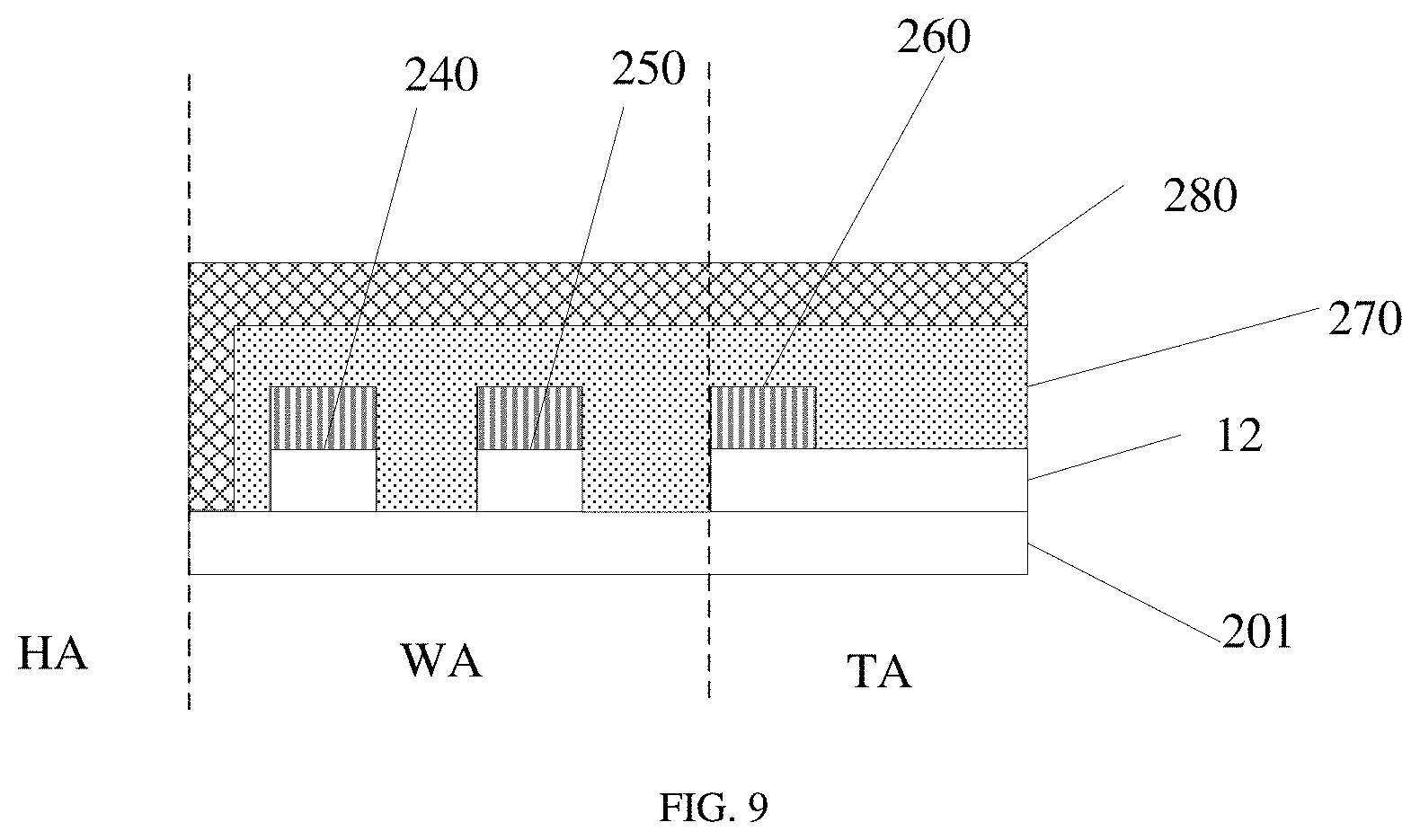 Patent US11782562 Figure 9 – Touch panel, touch display panel, and electronic device