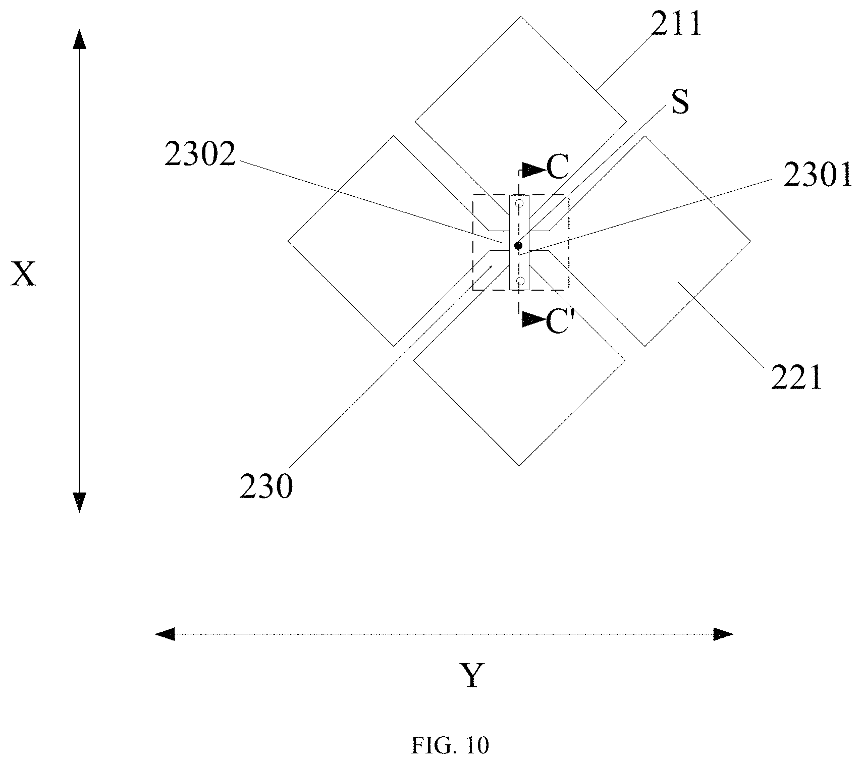 Patent US11782562 Figure 10 – Touch panel, touch display panel, and electronic device
