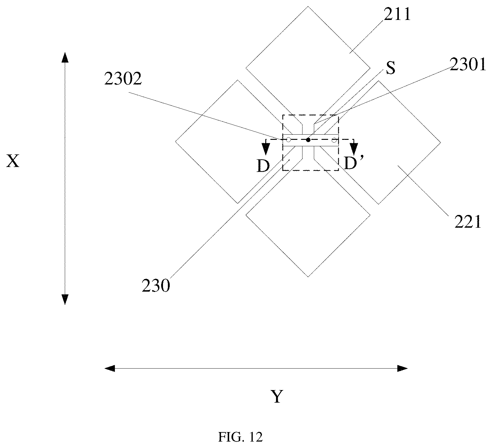 Patent US11782562 Figure 12 – Touch panel, touch display panel, and electronic device