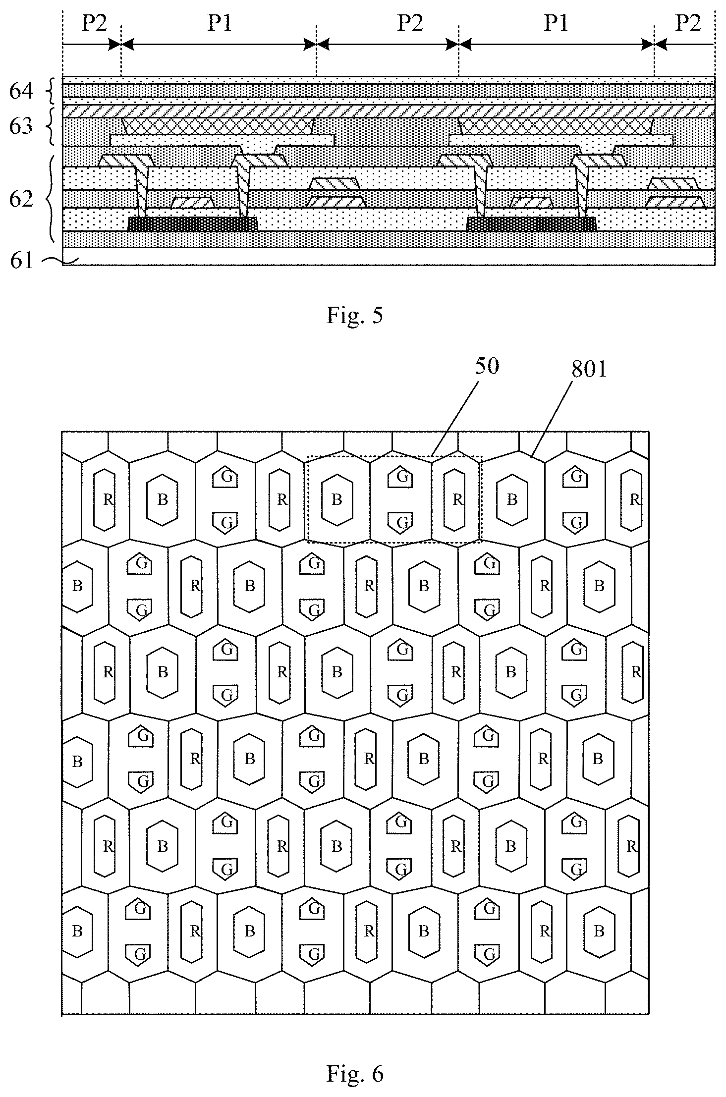 Patent US11782563 Figure 5 – Touch substrate and display device