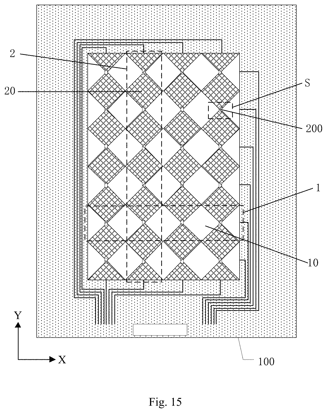 Patent US11782563 Figure 10 – Touch substrate and display device