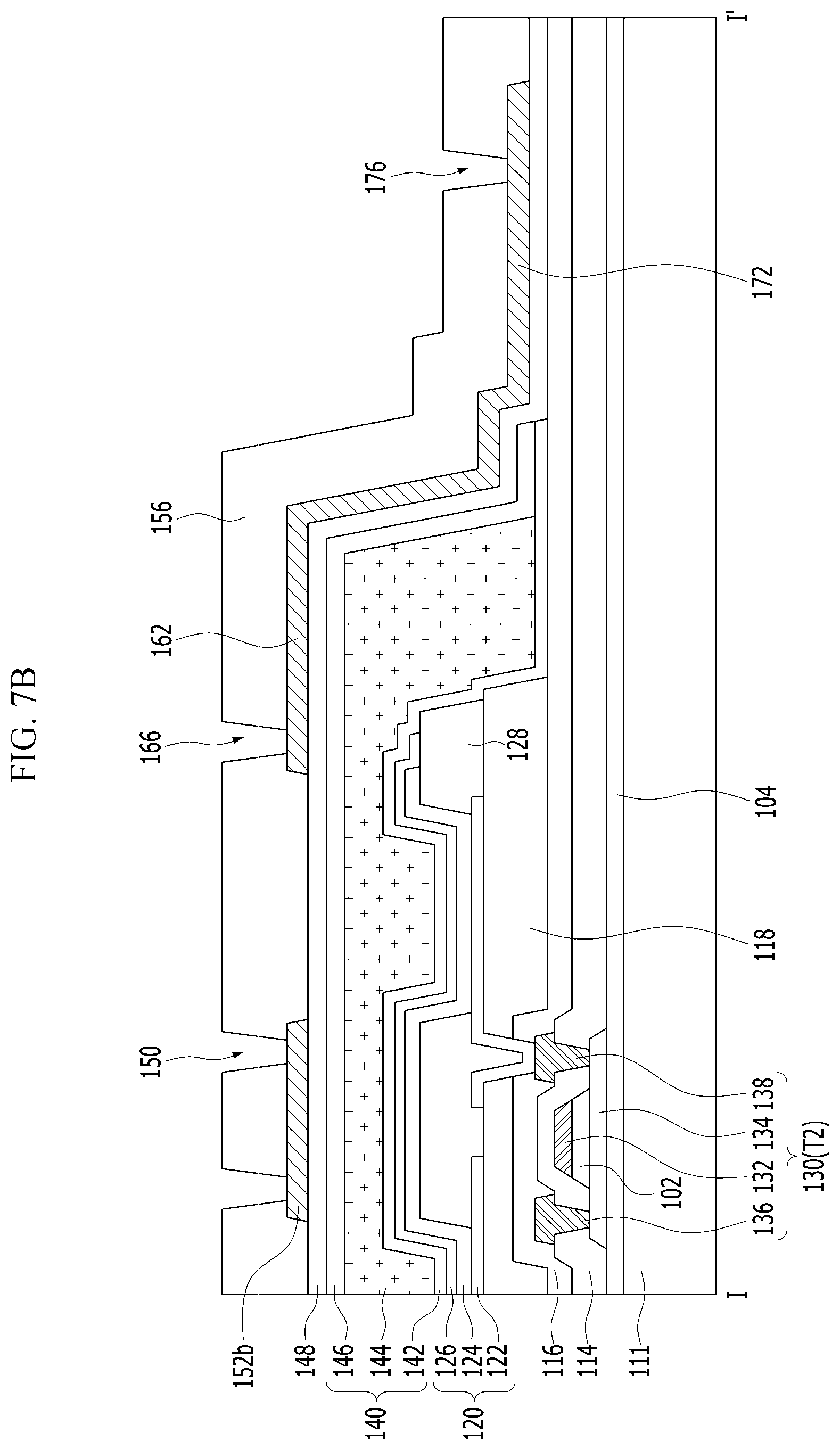 Patent US11782565 Figure 9 – Display device having one or more opaque conductive layers and blackened layers
