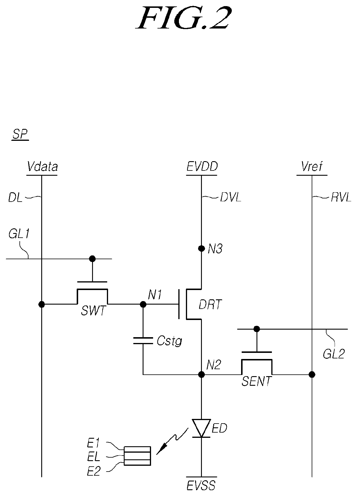 Patent US11782567 Figure 2 – Touch display device