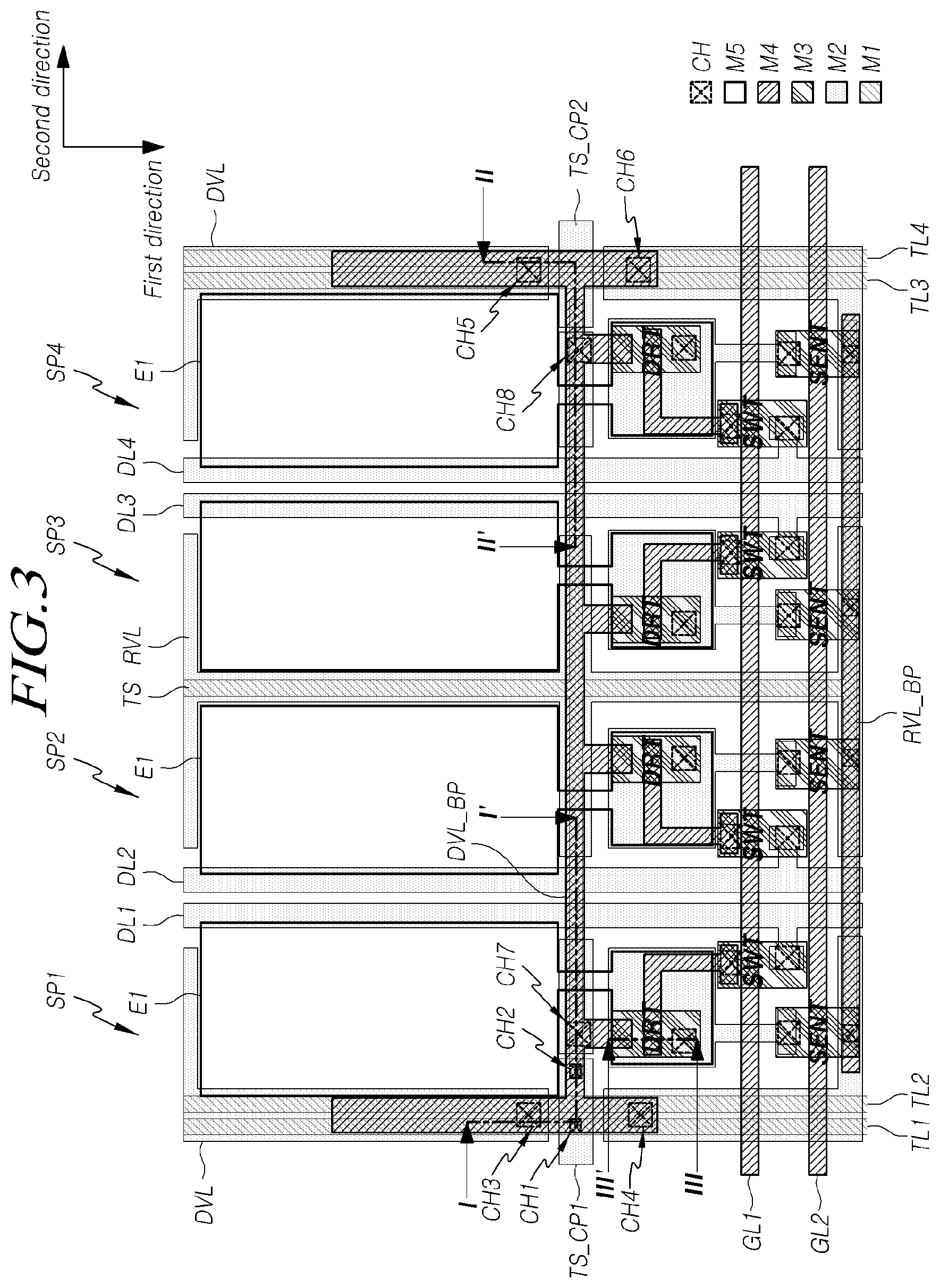 Patent US11782567 Figure 3 – Touch display device