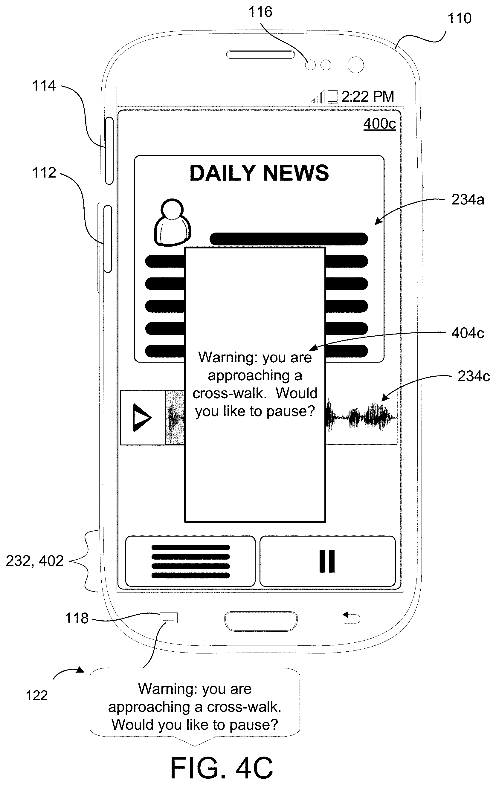 Patent US11782569 Figure 8 – Contextual triggering of assistive functions