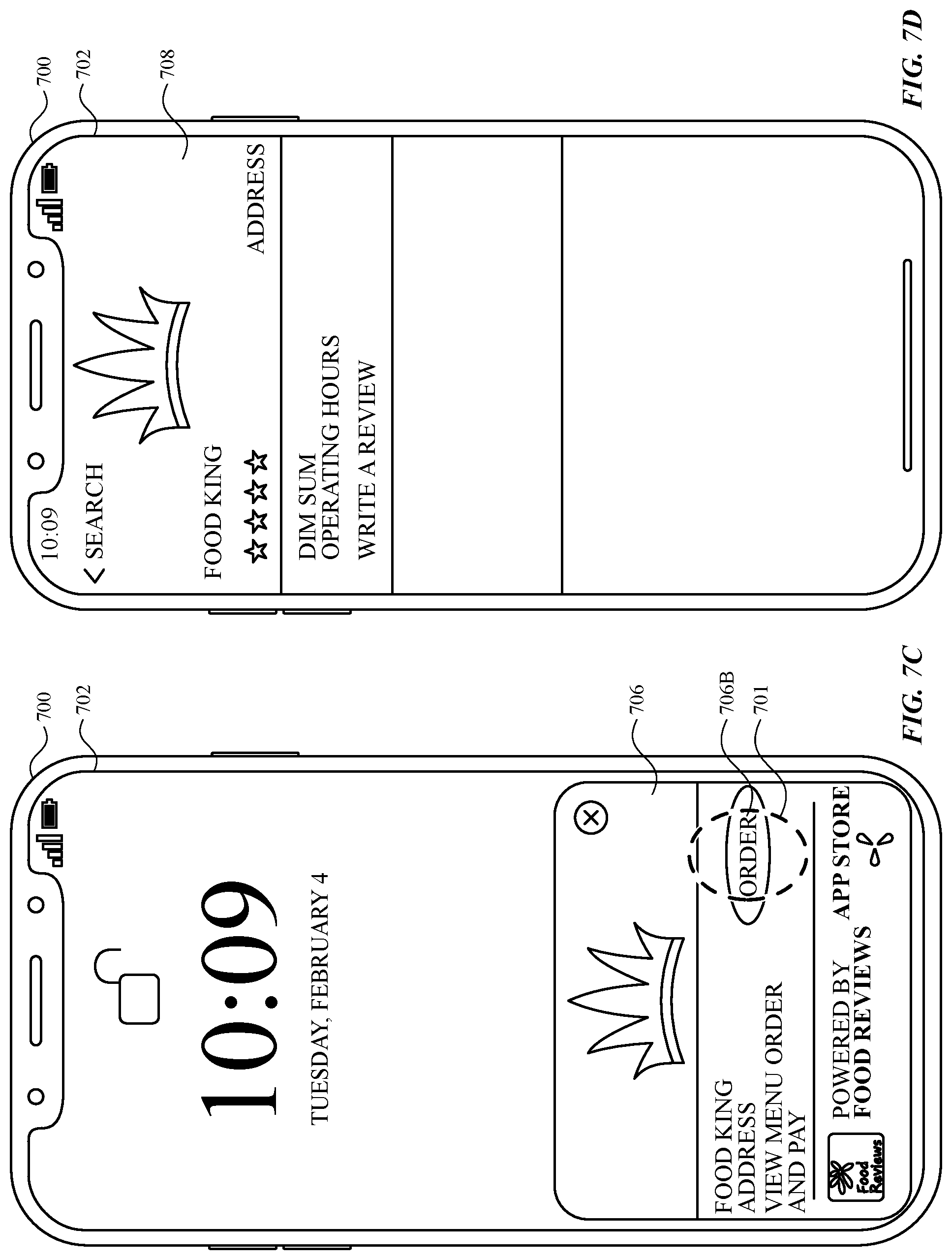 Patent US11782573 Figure 11 – User interfaces for enabling an activity