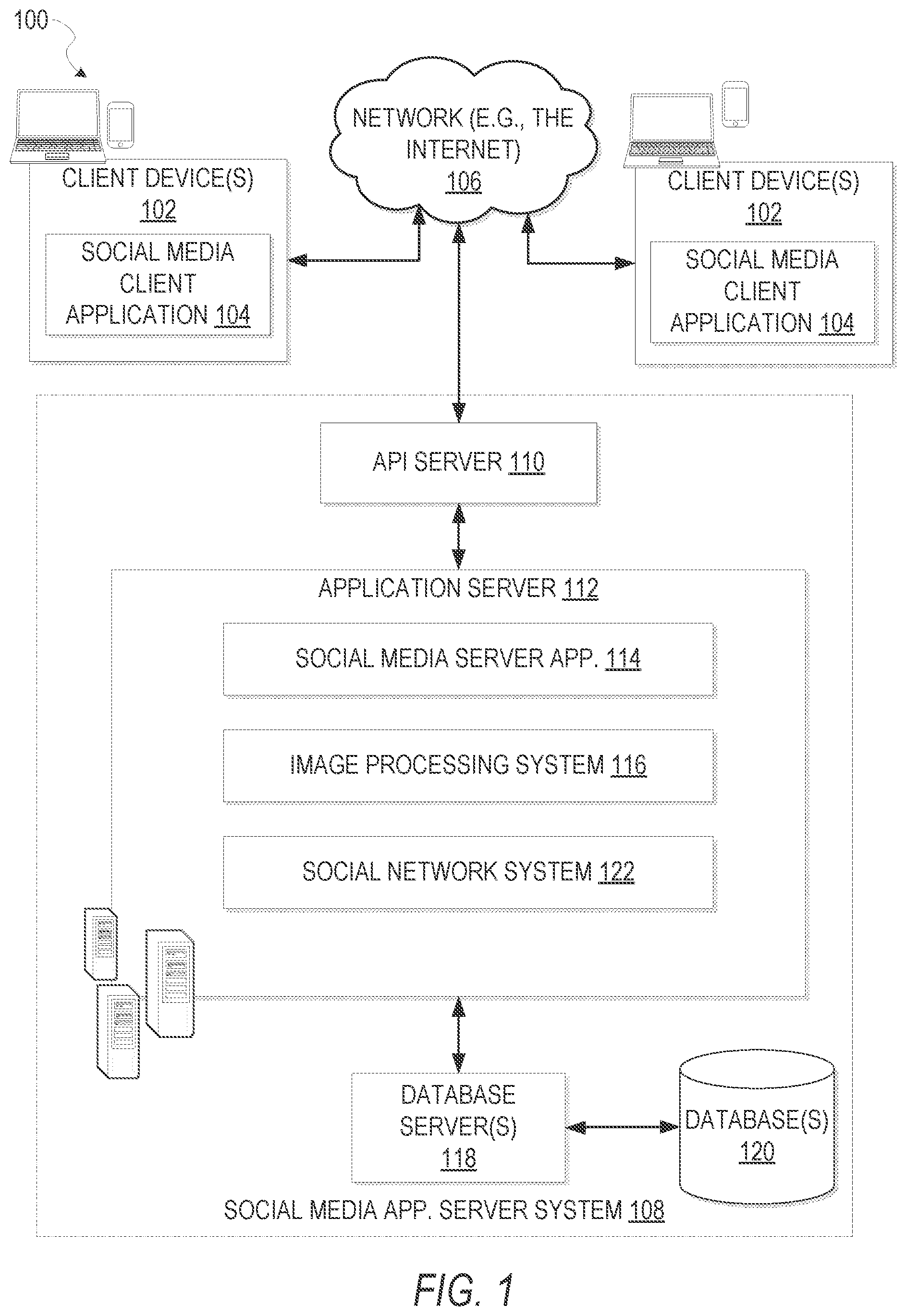 Patent US11782574 Figure 1 – Map-based graphical user interface indicating geospatial activity metrics