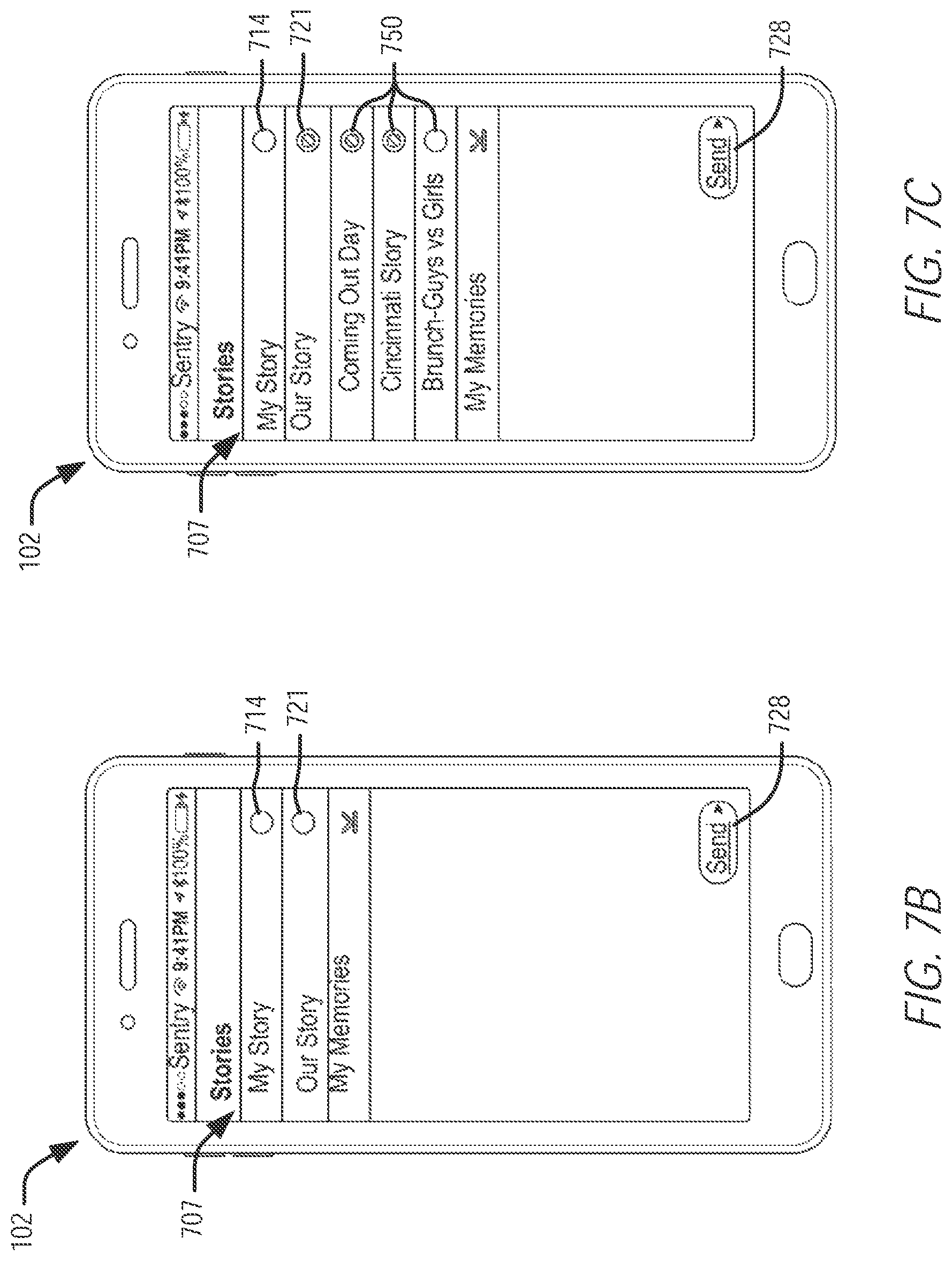 Patent US11782574 Figure 9 – Map-based graphical user interface indicating geospatial activity metrics