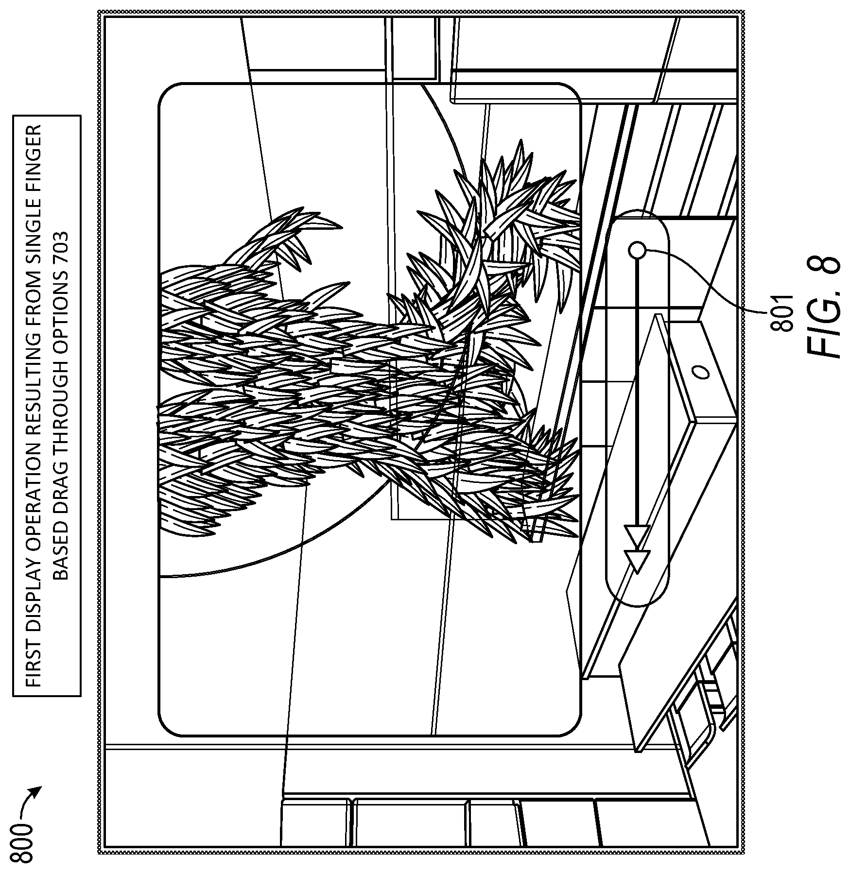 Patent US11782577 Figure 8 – Media content player on an eyewear device