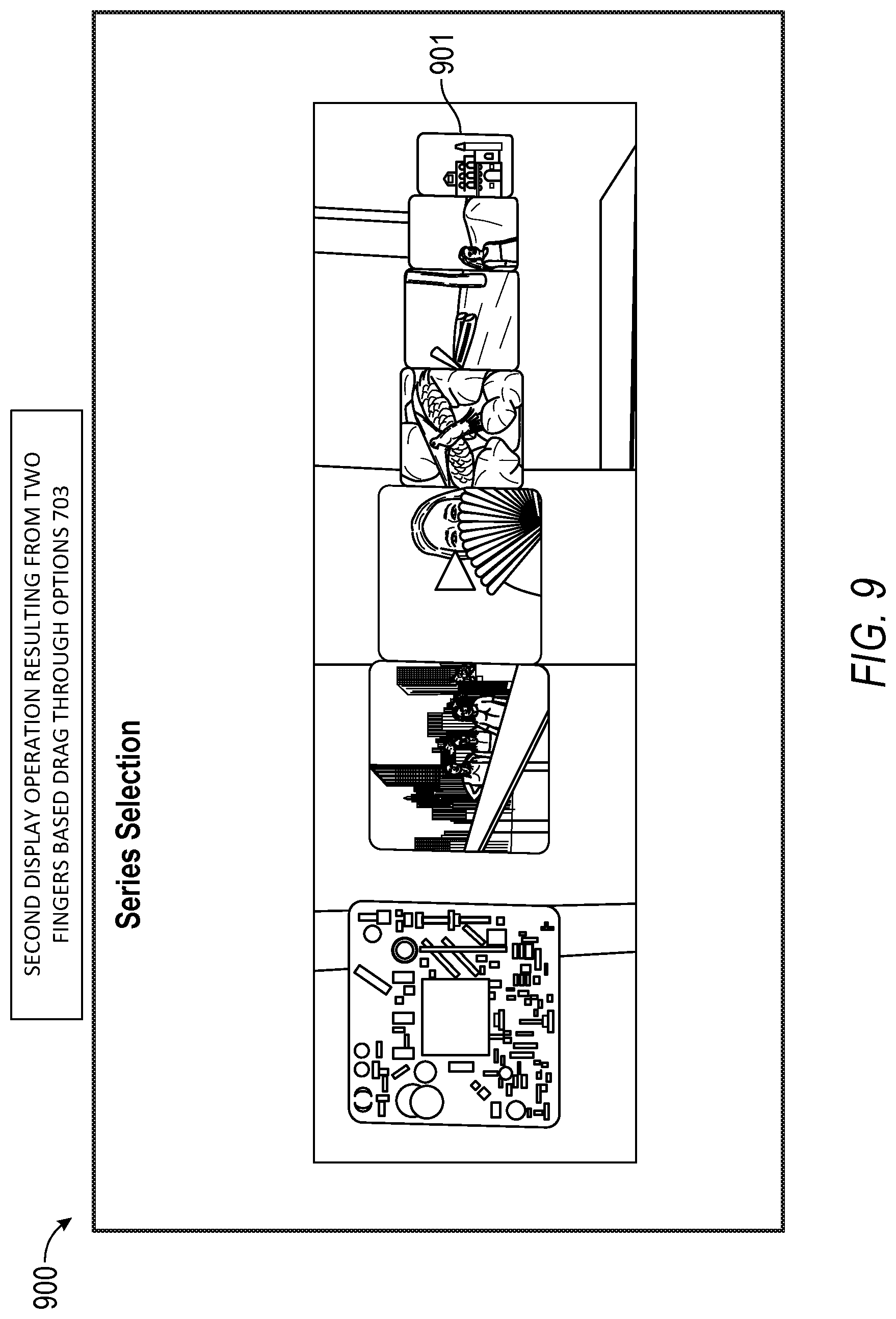 Patent US11782577 Figure 9 – Media content player on an eyewear device