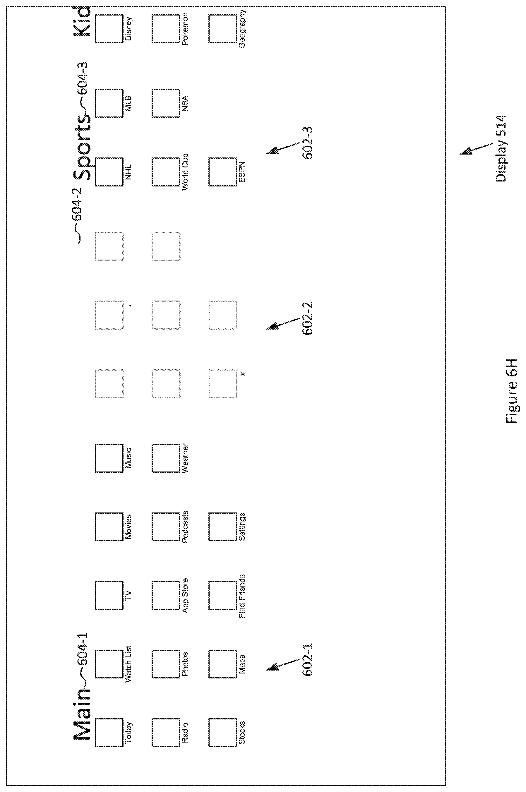 Patent US11782580 Figure 14 – Application menu for video system
