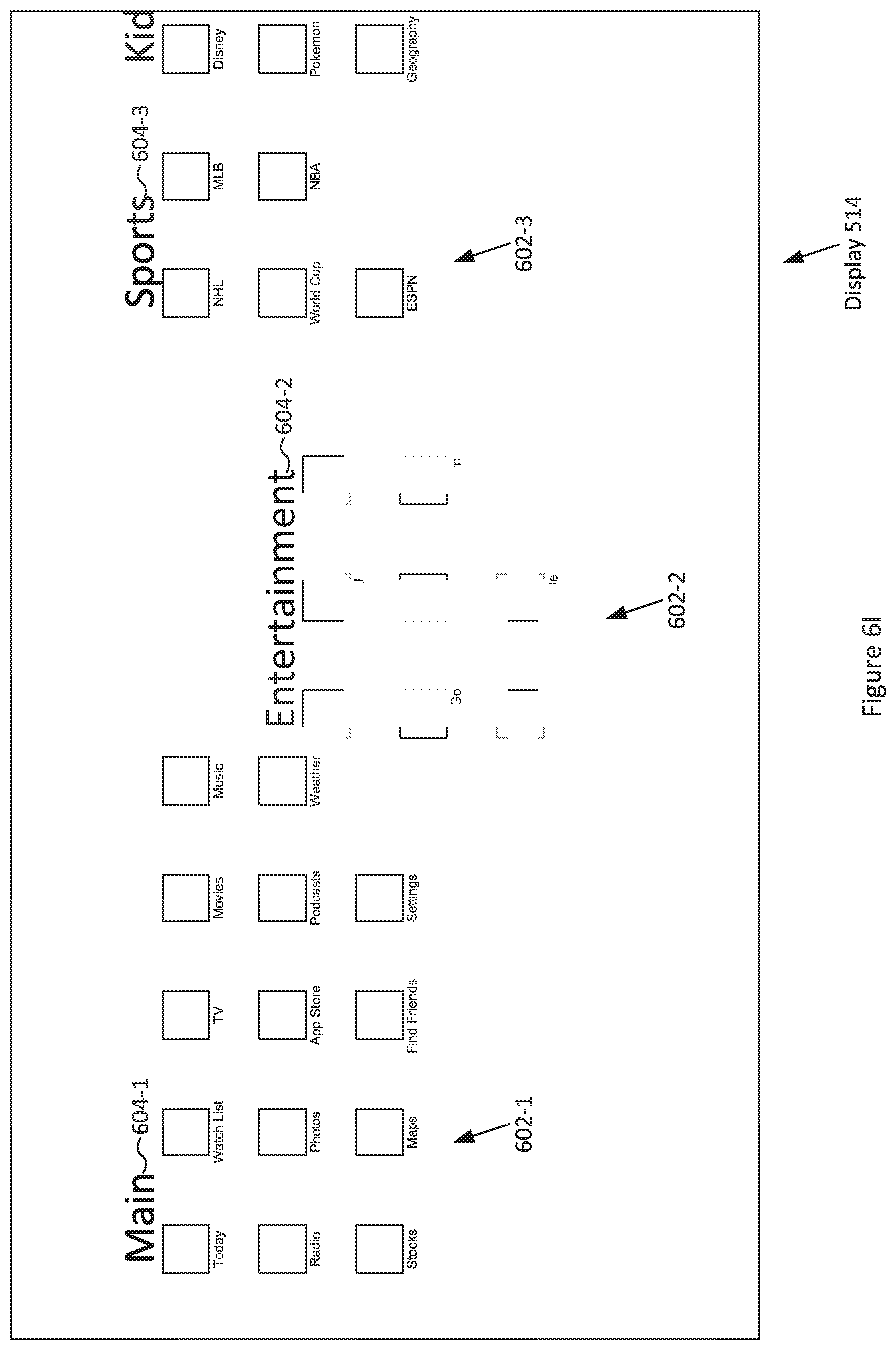 Patent US11782580 Figure 15 – Application menu for video system