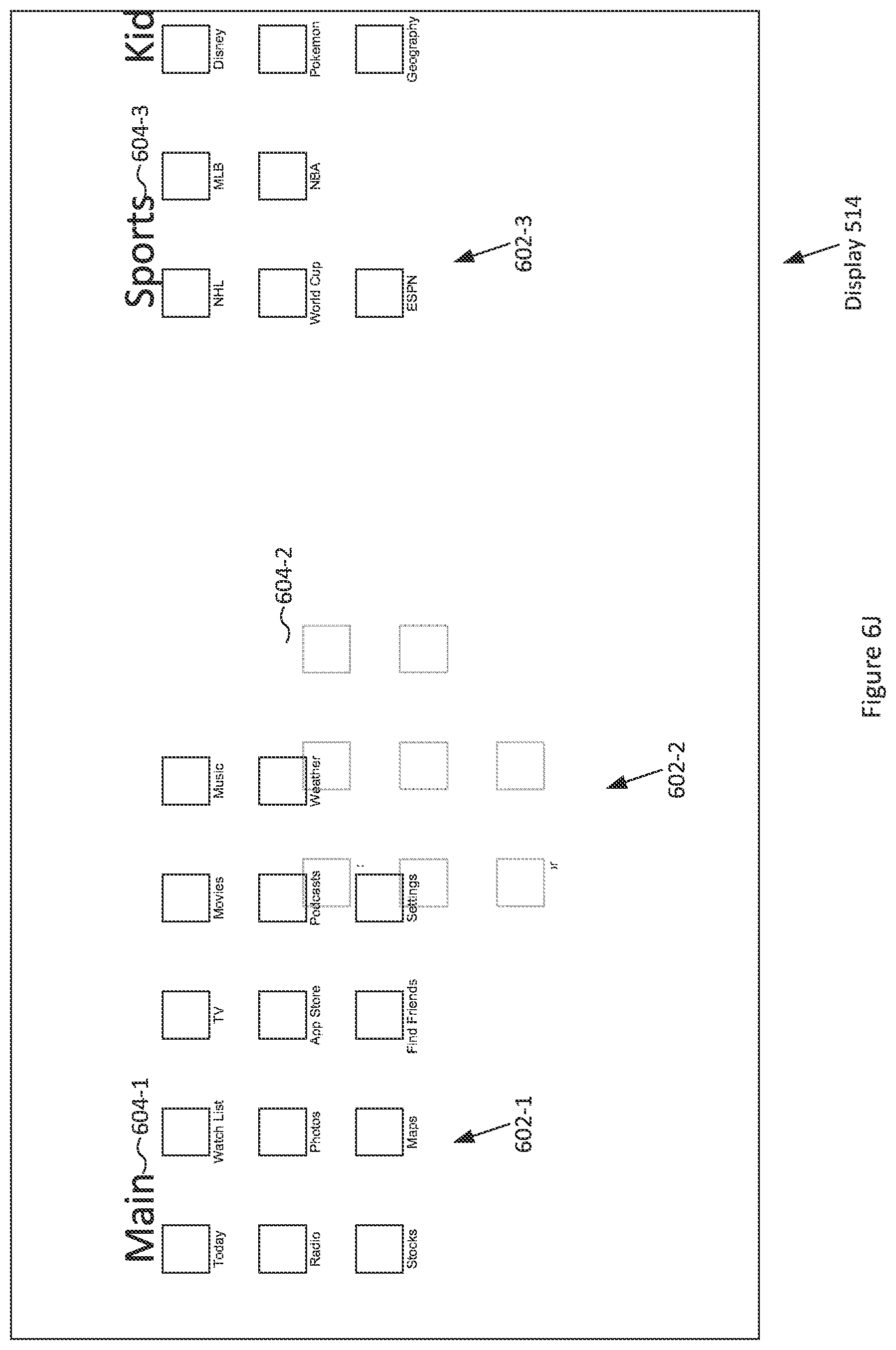 Patent US11782580 Figure 16 – Application menu for video system