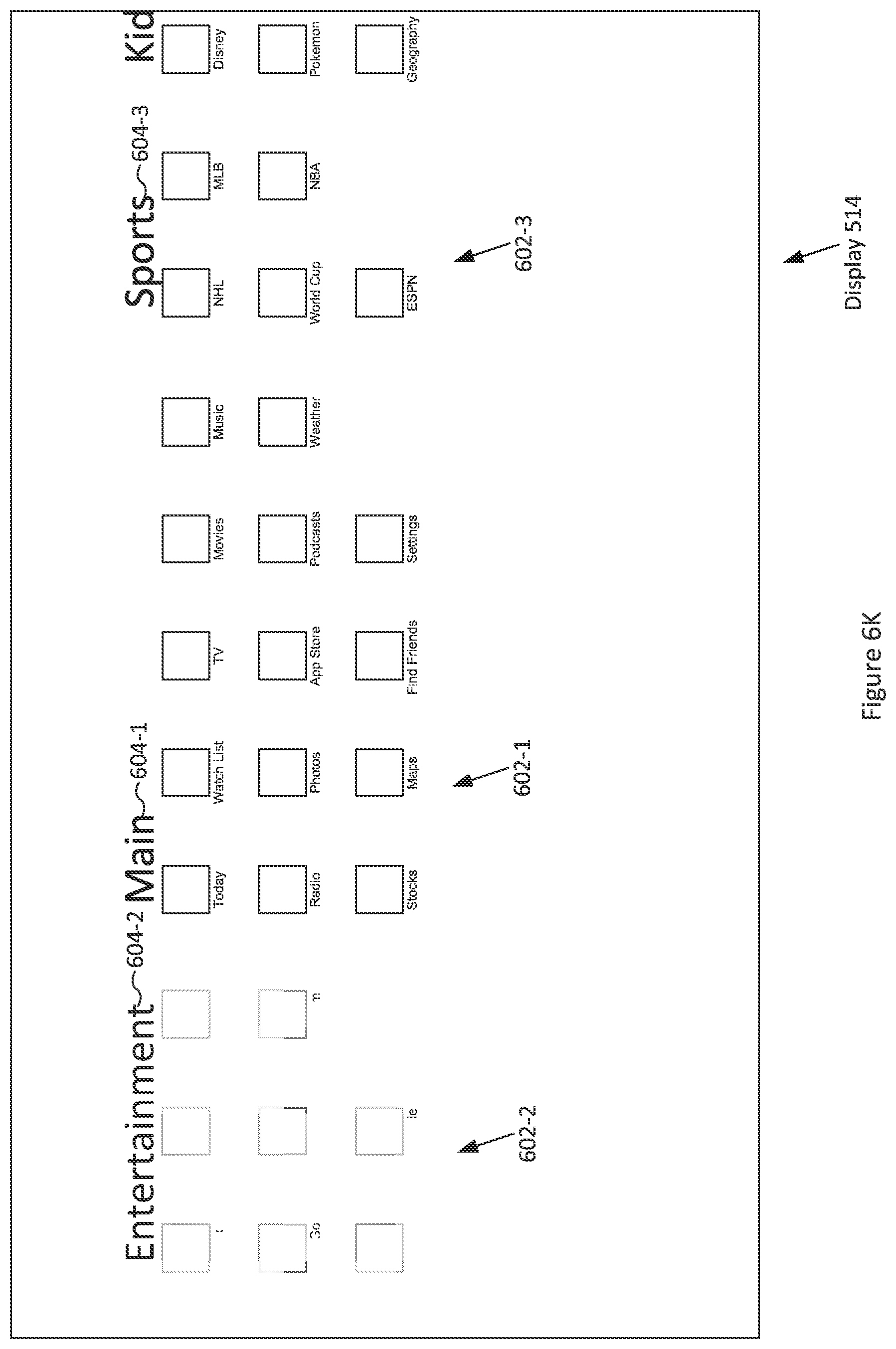 Patent US11782580 Figure 17 – Application menu for video system