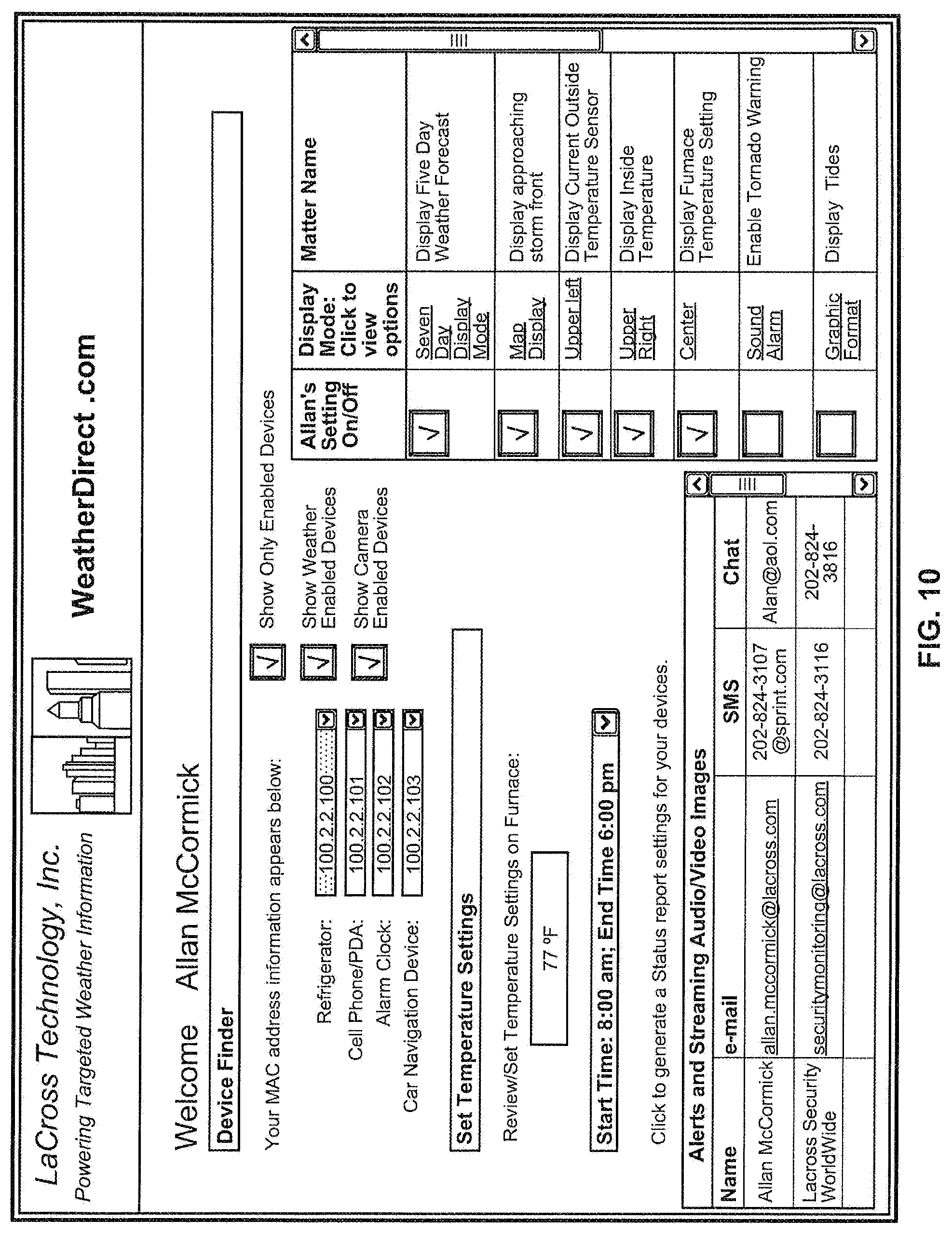 Patent US11782583 Figure 12 – Remote location monitoring