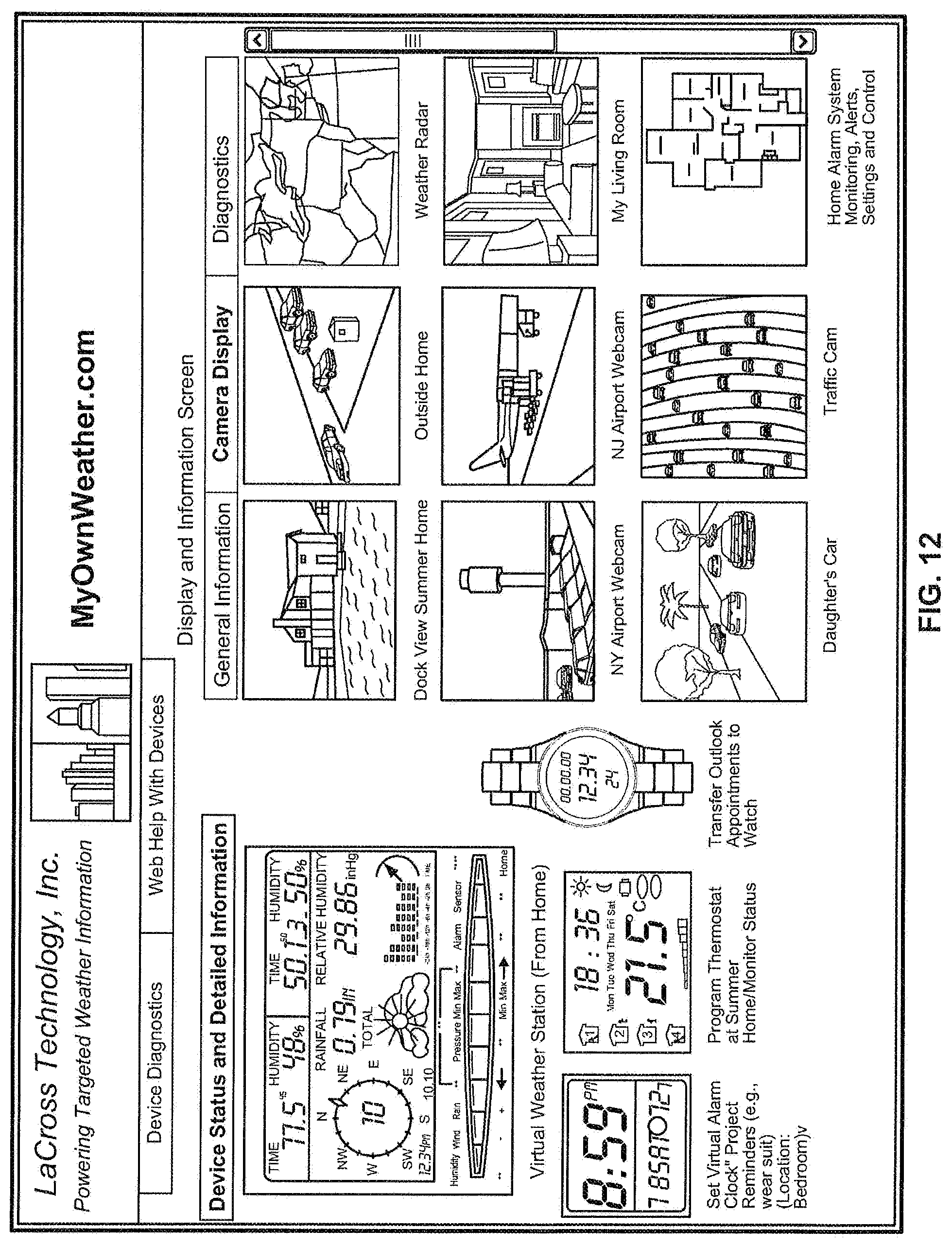 Patent US11782583 Figure 14 – Remote location monitoring
