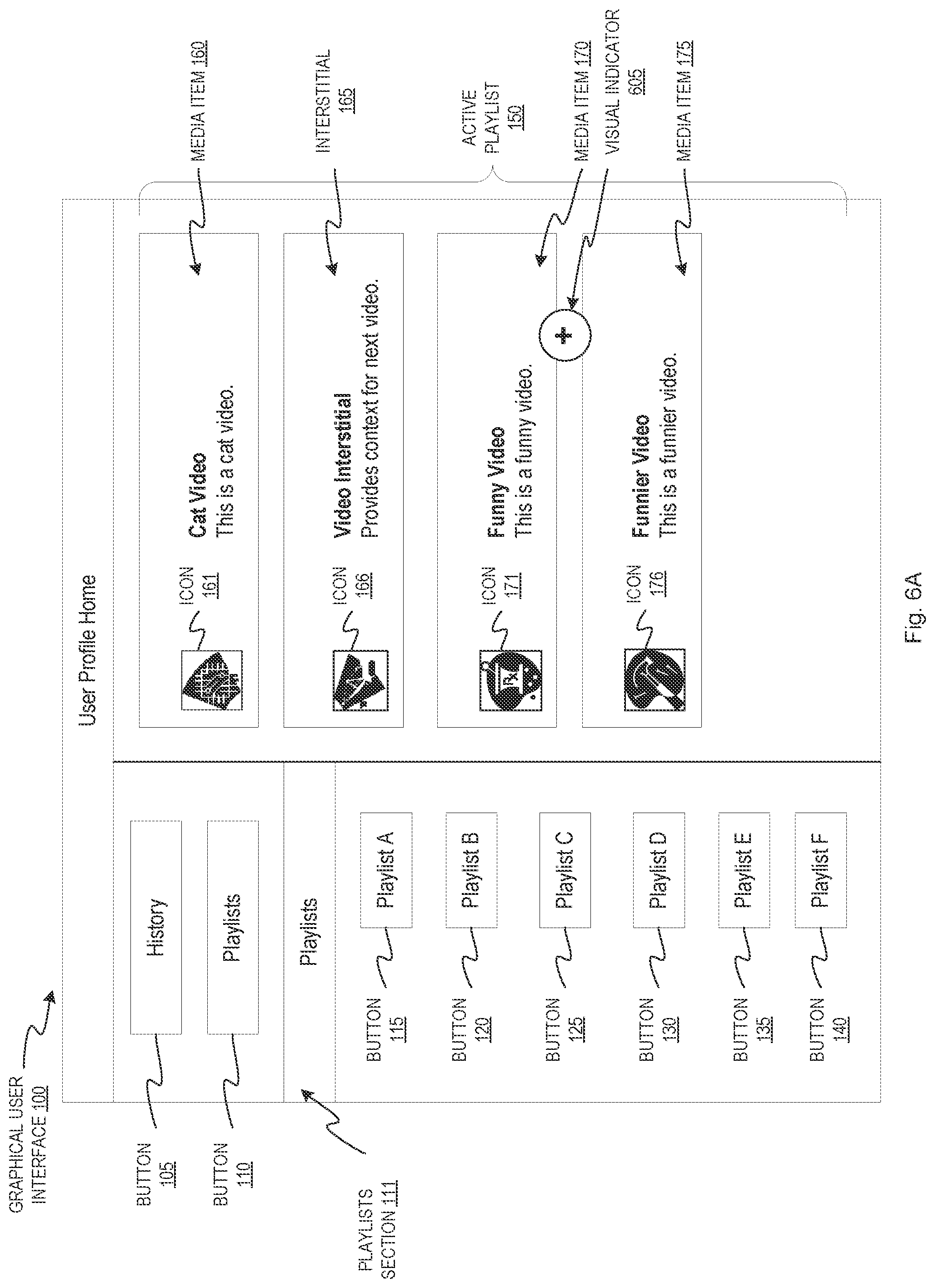 Patent US11782585 Figure 6 – Cloud-based tool for creating video interstitials
