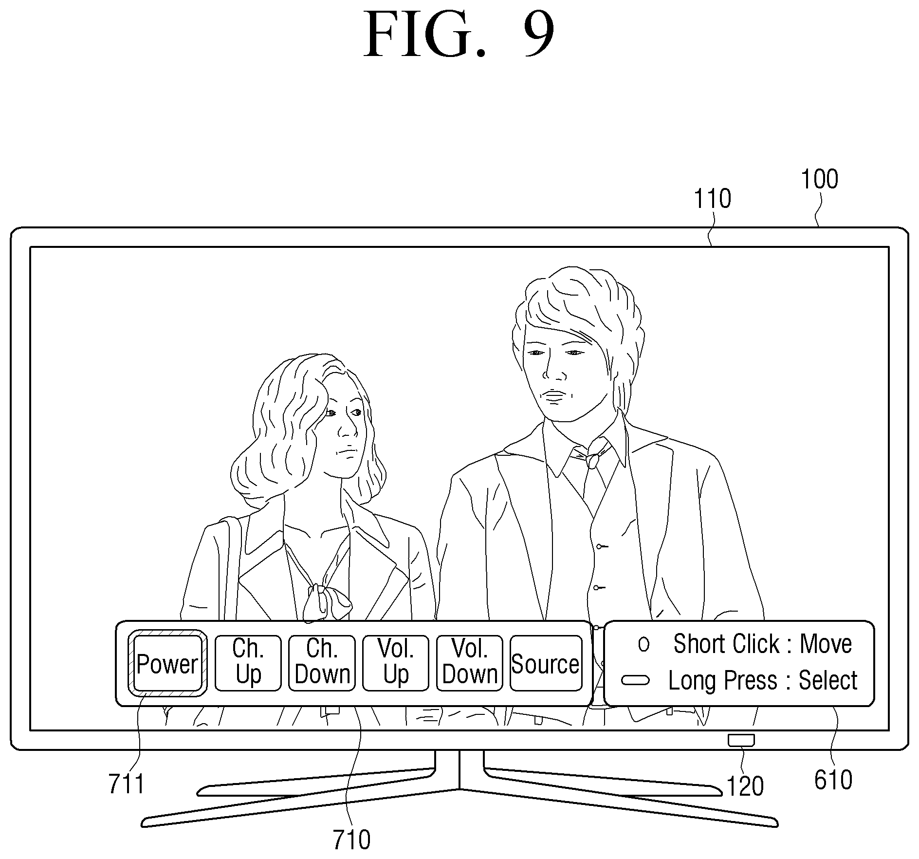Patent US11782591 Figure 11 – Display apparatus for performing function of user selected menu item on a user interface and method for controlling display apparatus