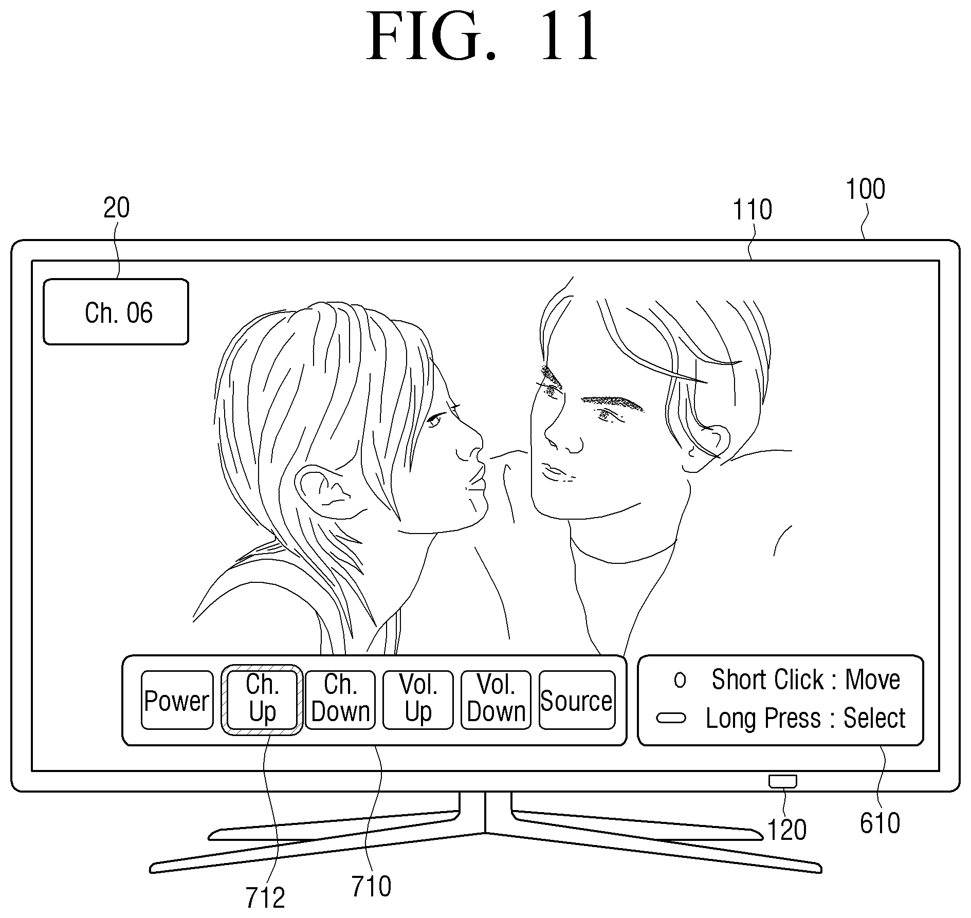 Patent US11782591 Figure 13 – Display apparatus for performing function of user selected menu item on a user interface and method for controlling display apparatus