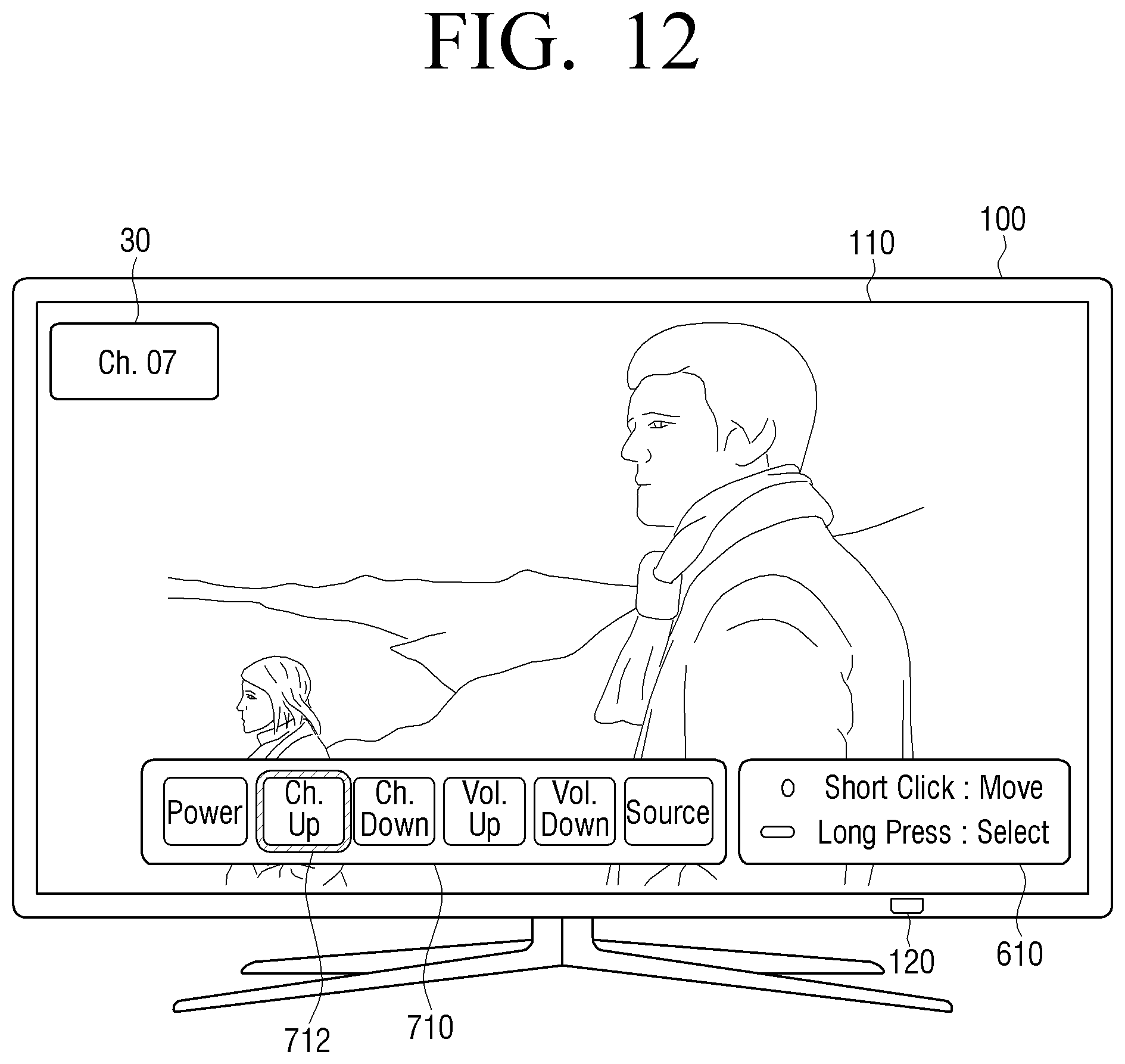 Patent US11782591 Figure 14 – Display apparatus for performing function of user selected menu item on a user interface and method for controlling display apparatus