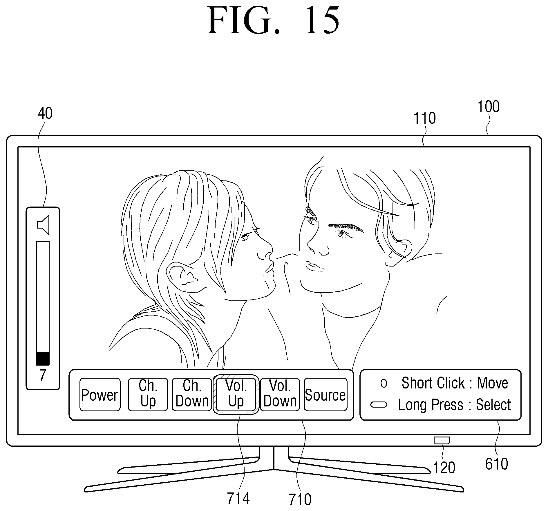 Patent US11782591 Figure 17 – Display apparatus for performing function of user selected menu item on a user interface and method for controlling display apparatus