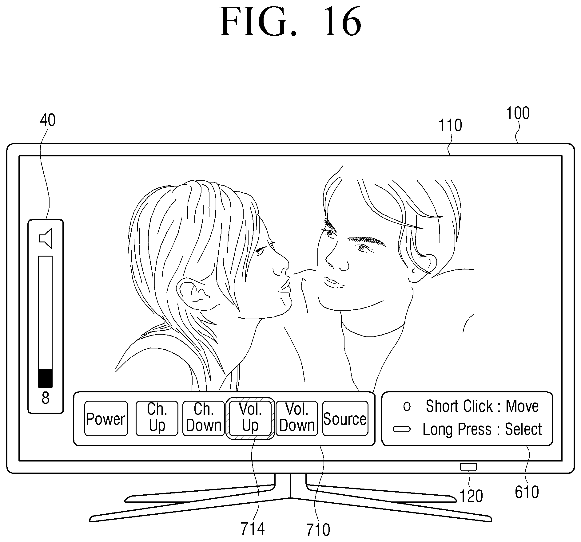 Patent US11782591 Figure 18 – Display apparatus for performing function of user selected menu item on a user interface and method for controlling display apparatus