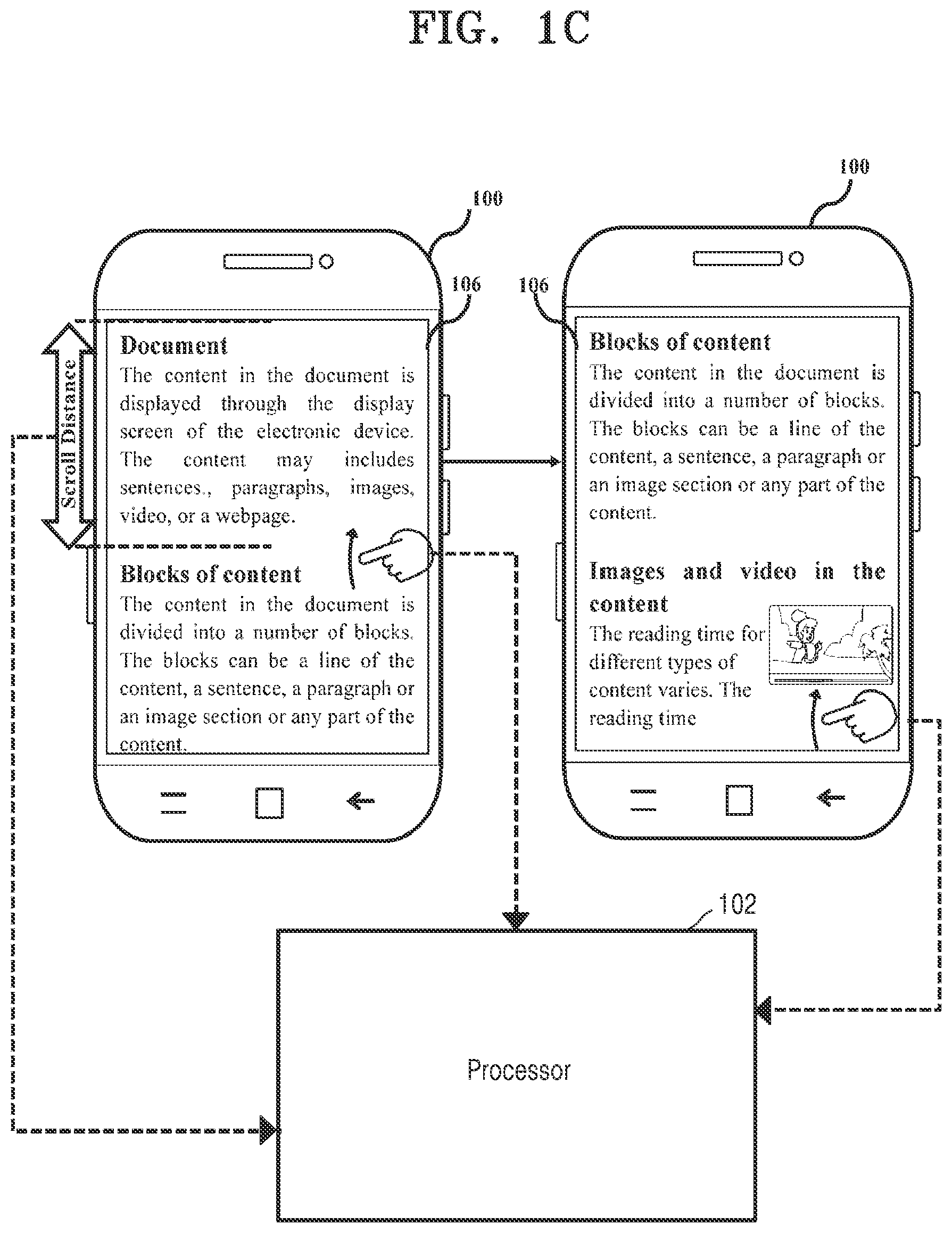 Patent US11782592 Figure 3 – Method and apparatus for managing display of readable data presented in a portion of a display