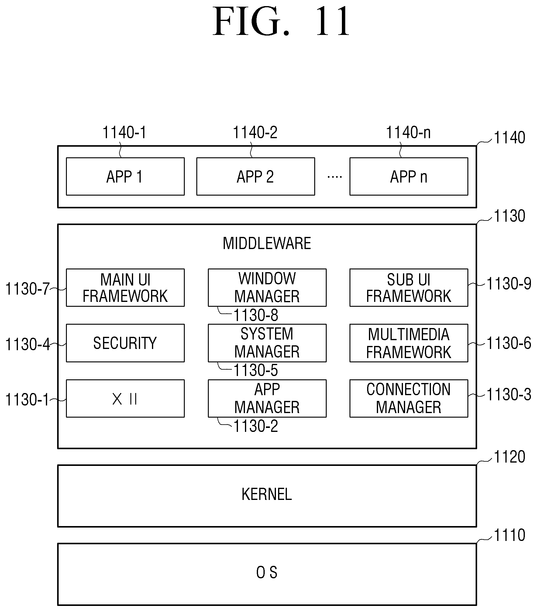 Patent US11782595 Figure 11 – User terminal device and control method thereof