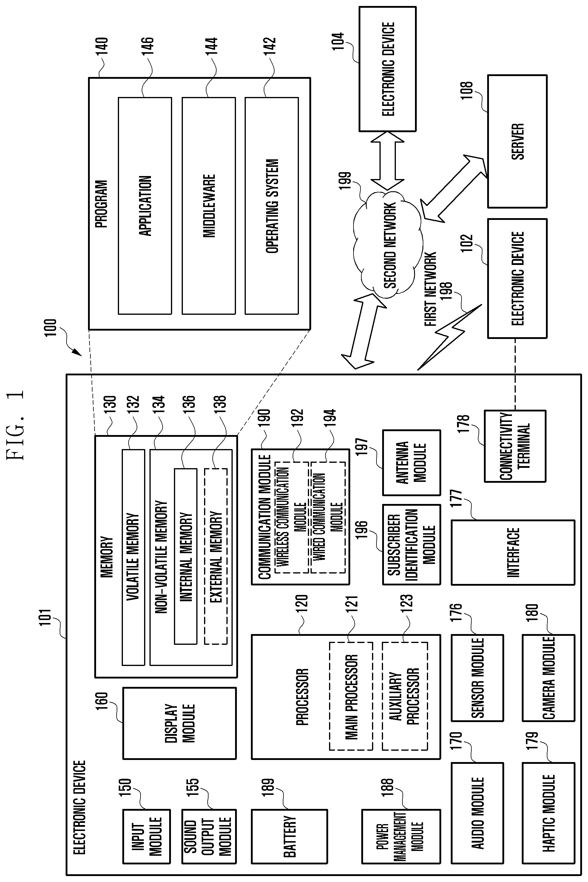 Patent US11782596 Figure 1 – Apparatus and method for providing content search using keypad in electronic device