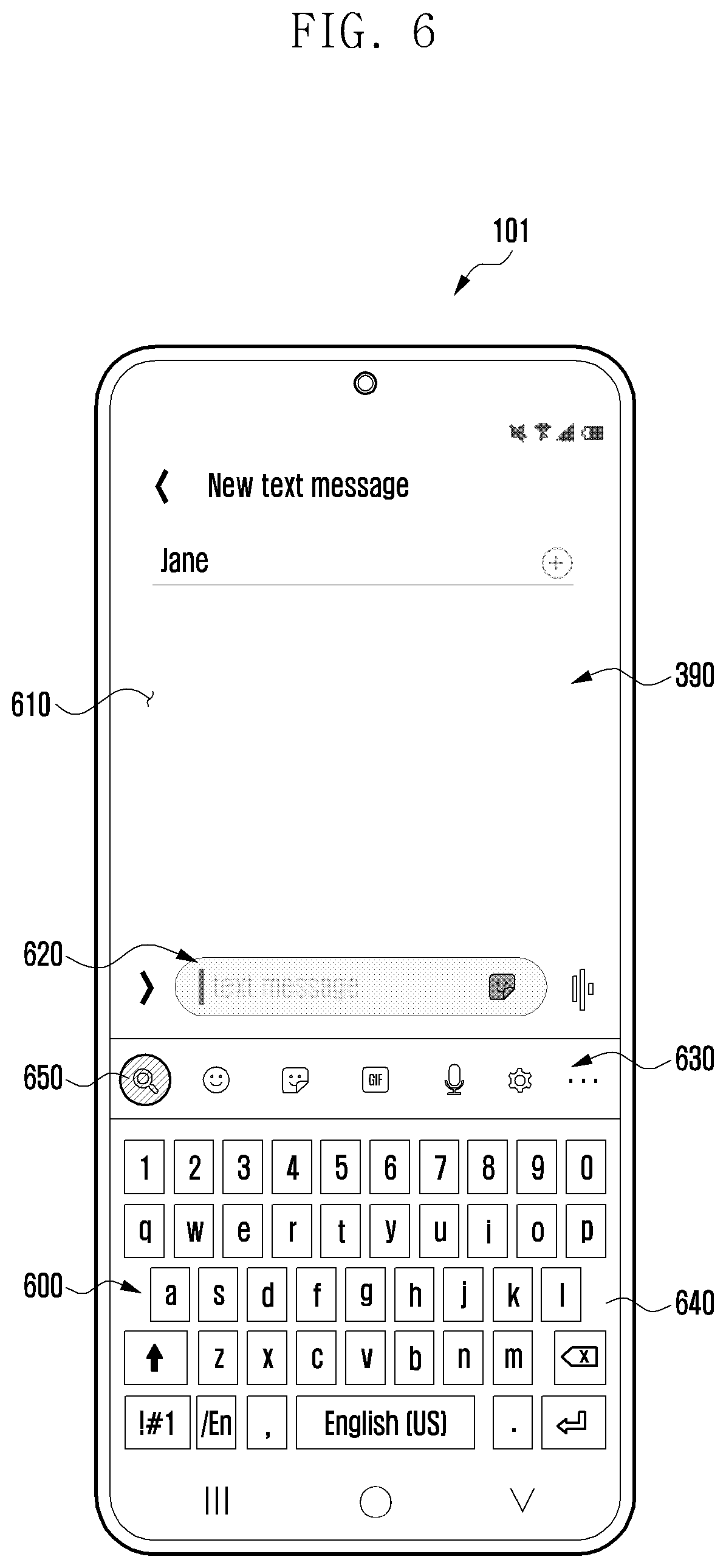 Patent US11782596 Figure 6 – Apparatus and method for providing content search using keypad in electronic device