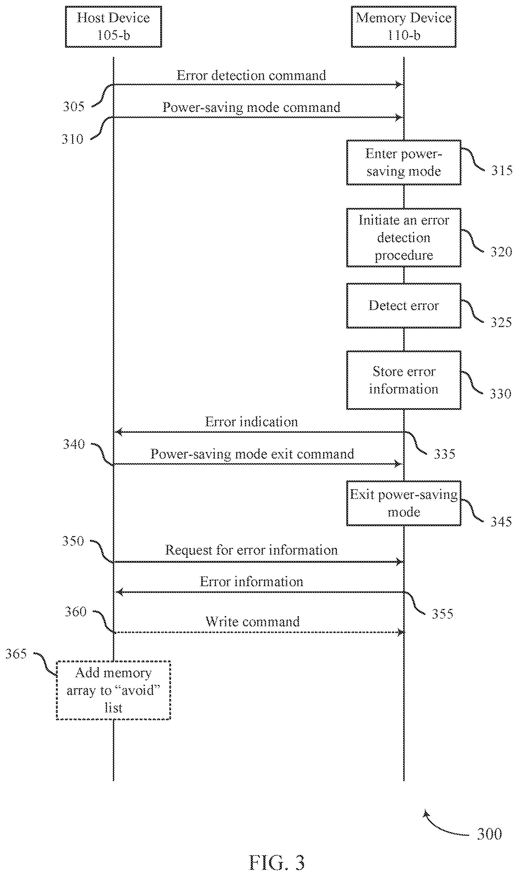Patent US11782608 Figure 3 – Error information signaling for memory