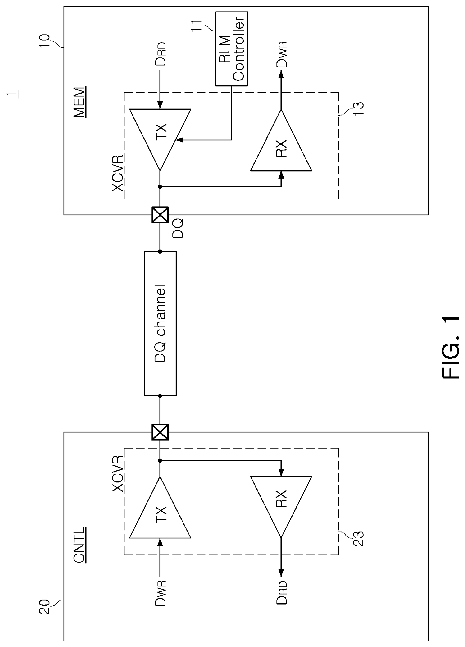 Patent US11782618 Figure 1 – Memory device, method of calibrating signal level thereof, and memory system having the same