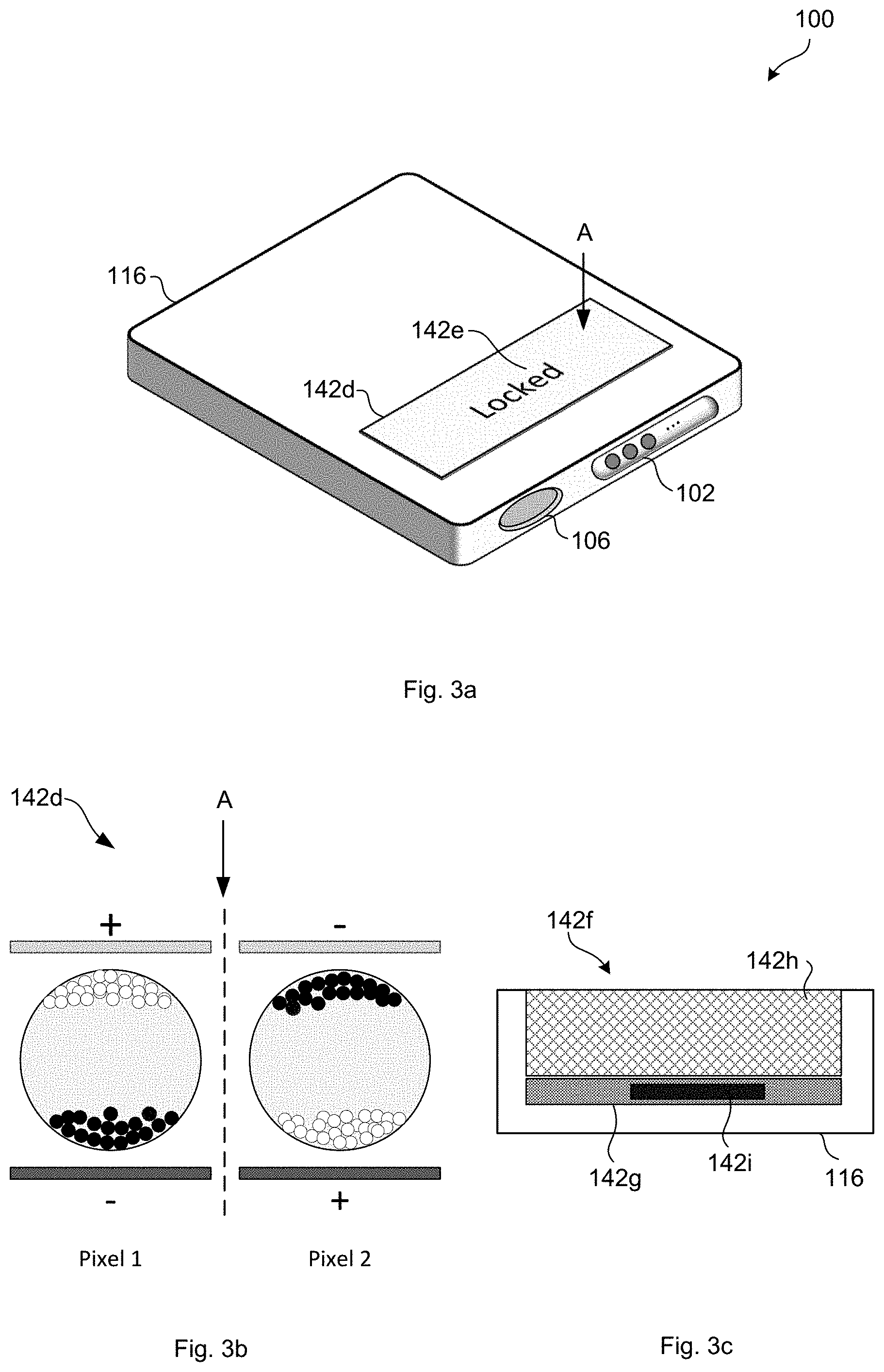 Patent US11782621 Figure 3 – Lock or unlock indicator on a data storage device