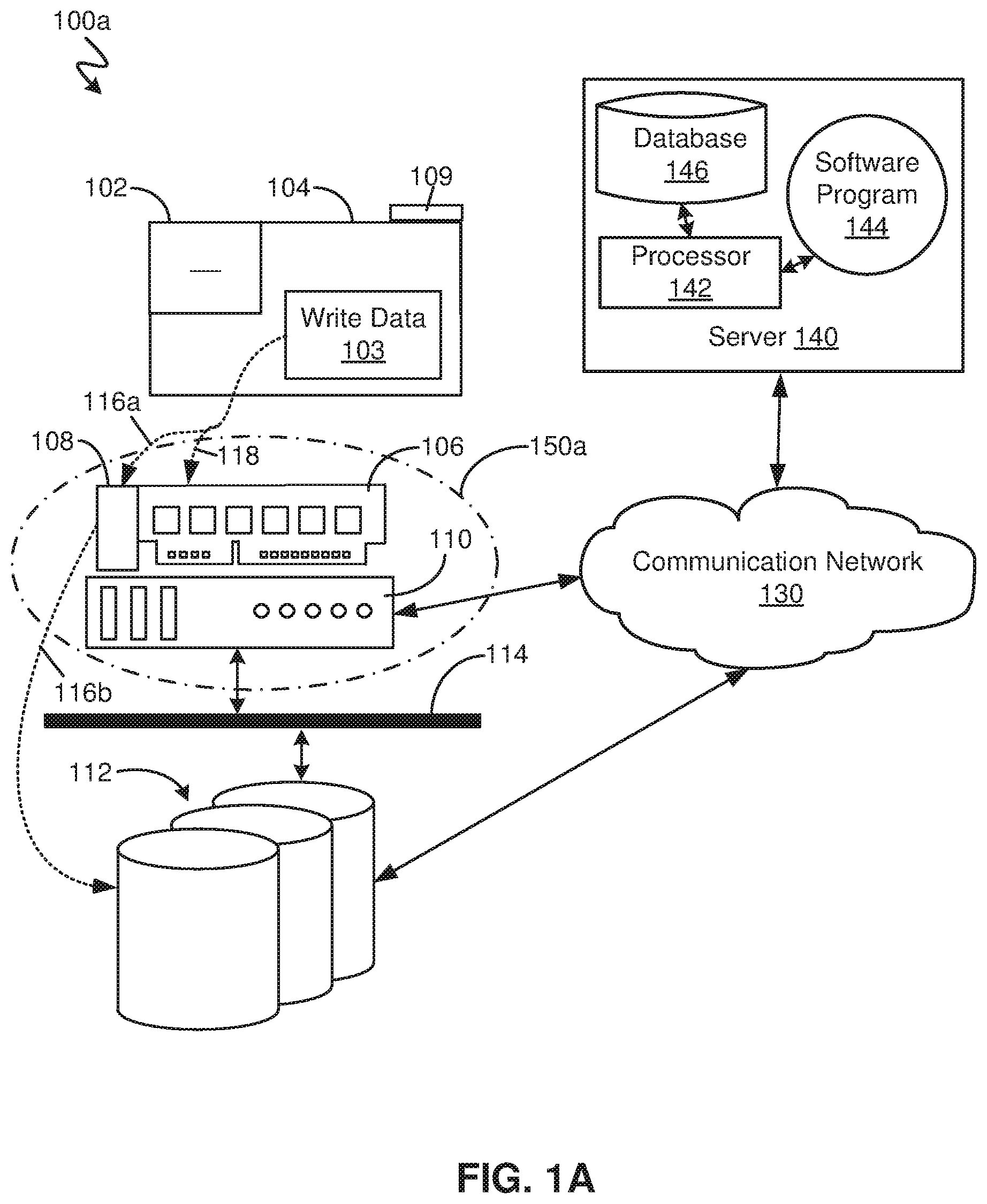 Patent US11782630 — Efficient use of optional fast replicas via asymmetric replication — Figure 1