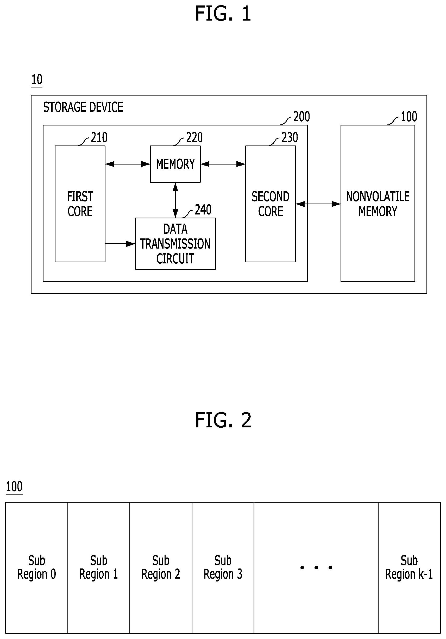 Patent US11782638 Figure 1 – Storage device with improved read latency and operating method thereof